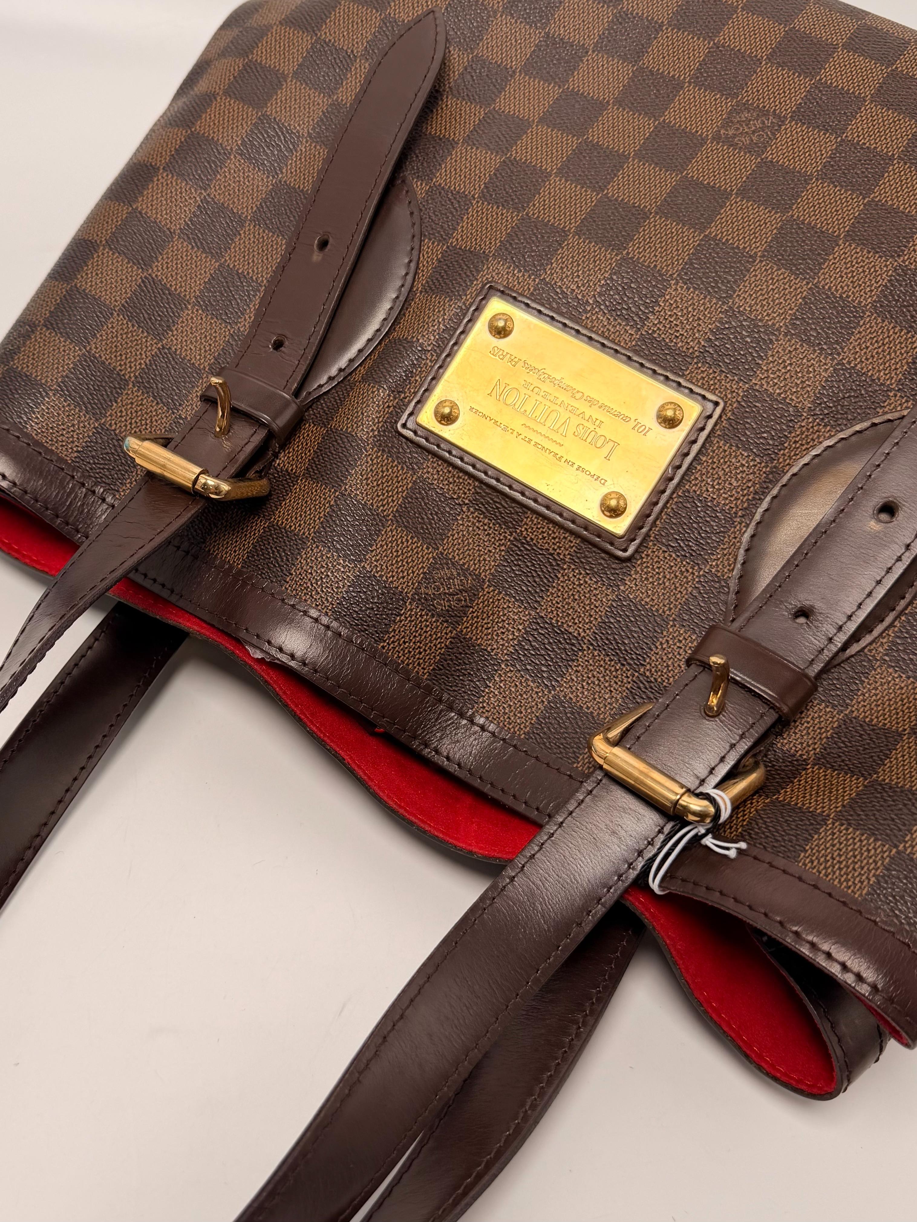 Damier Ebene Hampstead MM Shoulder Bag Handle Handbag SH365LV