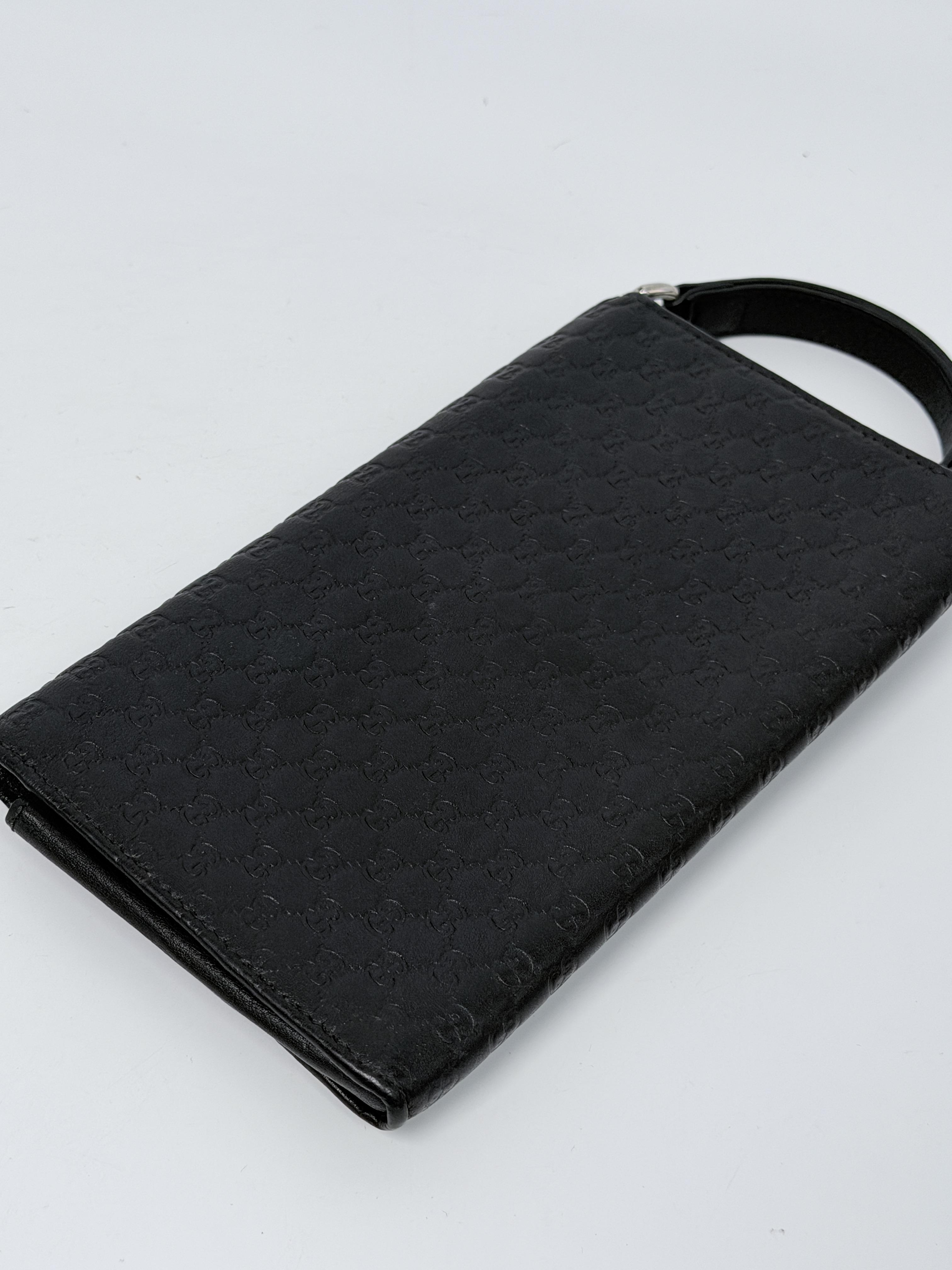 Clutches & Wristlets Black Microguccissima Wristlet Clutch Wallet with Removable Pouch JD204GG