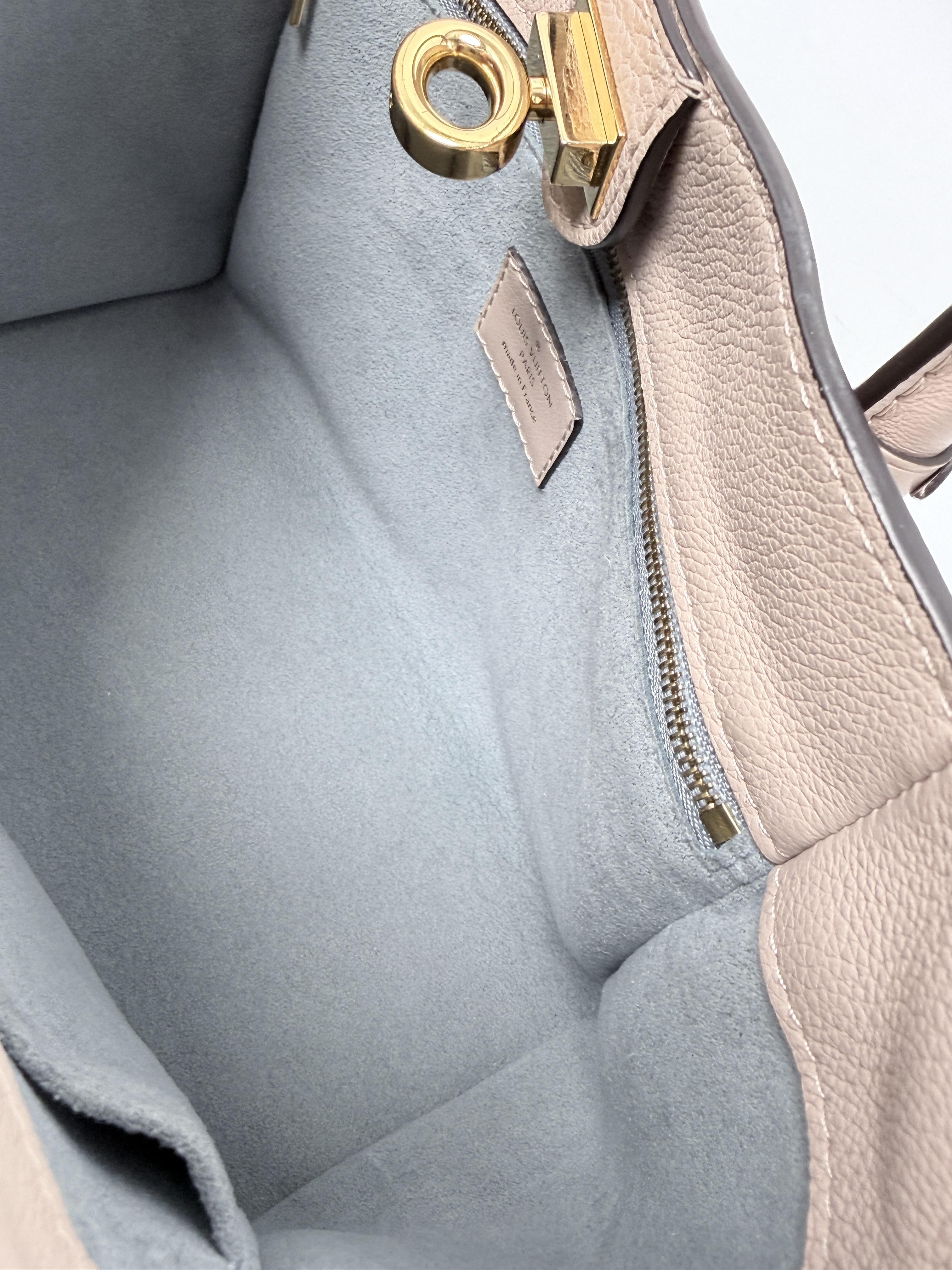 Greige Monogram Canvas On My Side PM Tote Bag ZS125LV