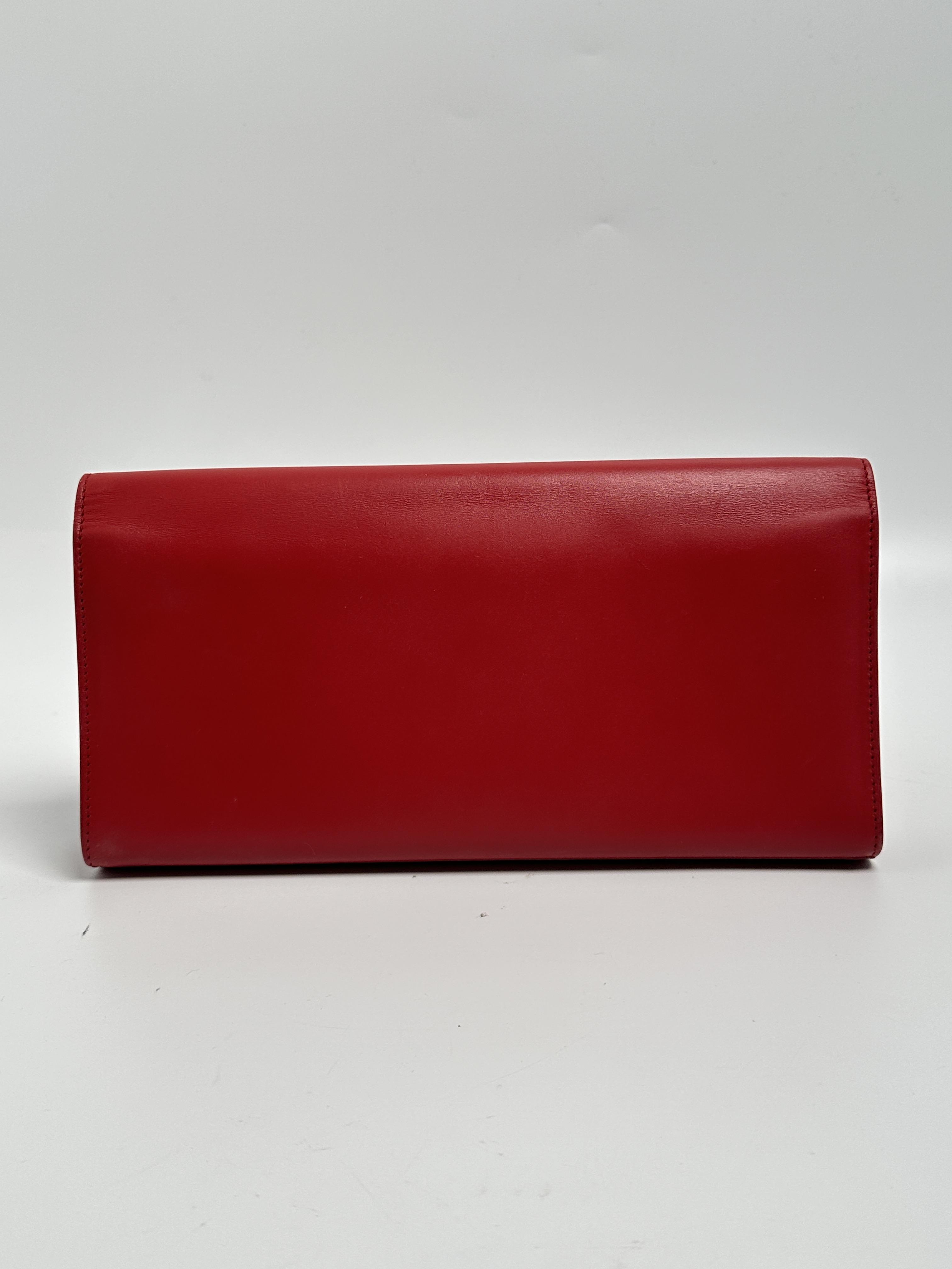 Saint Laurent YSL Red Clutch Chain Bag JD146Y