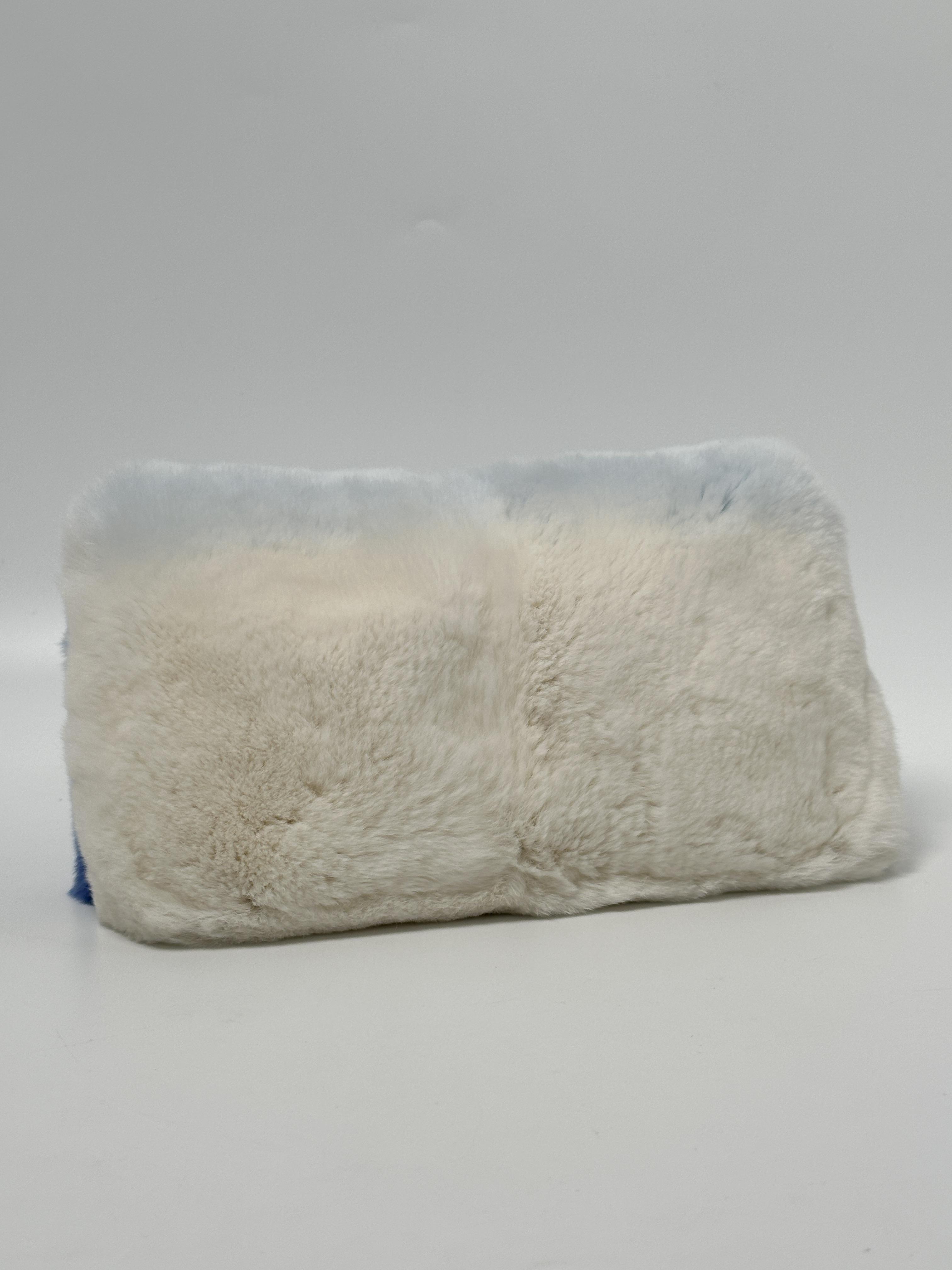 Blue Ombré Plush Shoulder Bag FJ003MM