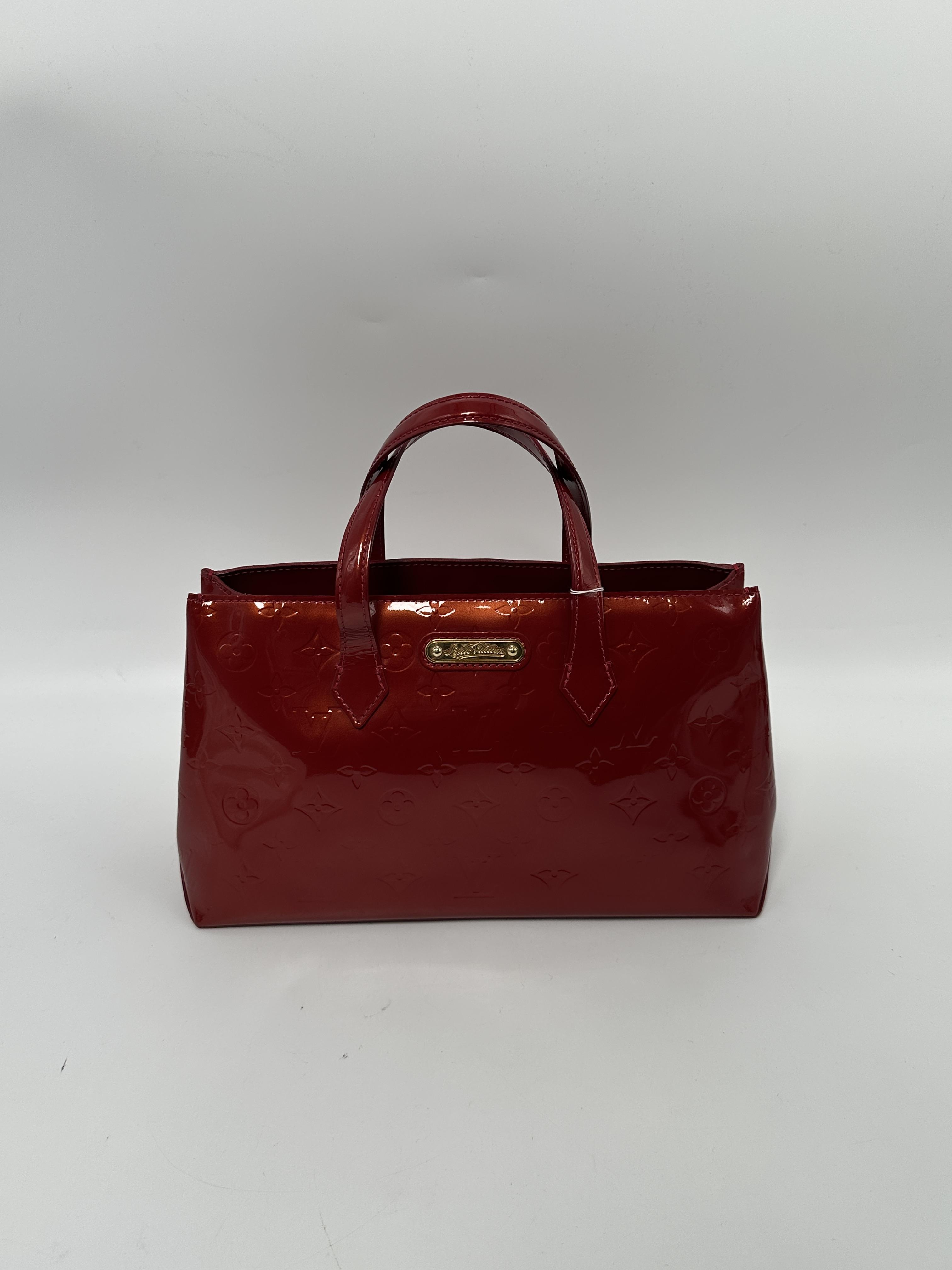 Monogram Vernis Wilshire PM Structured Tote Bag Shoulder Handbag JE388LV