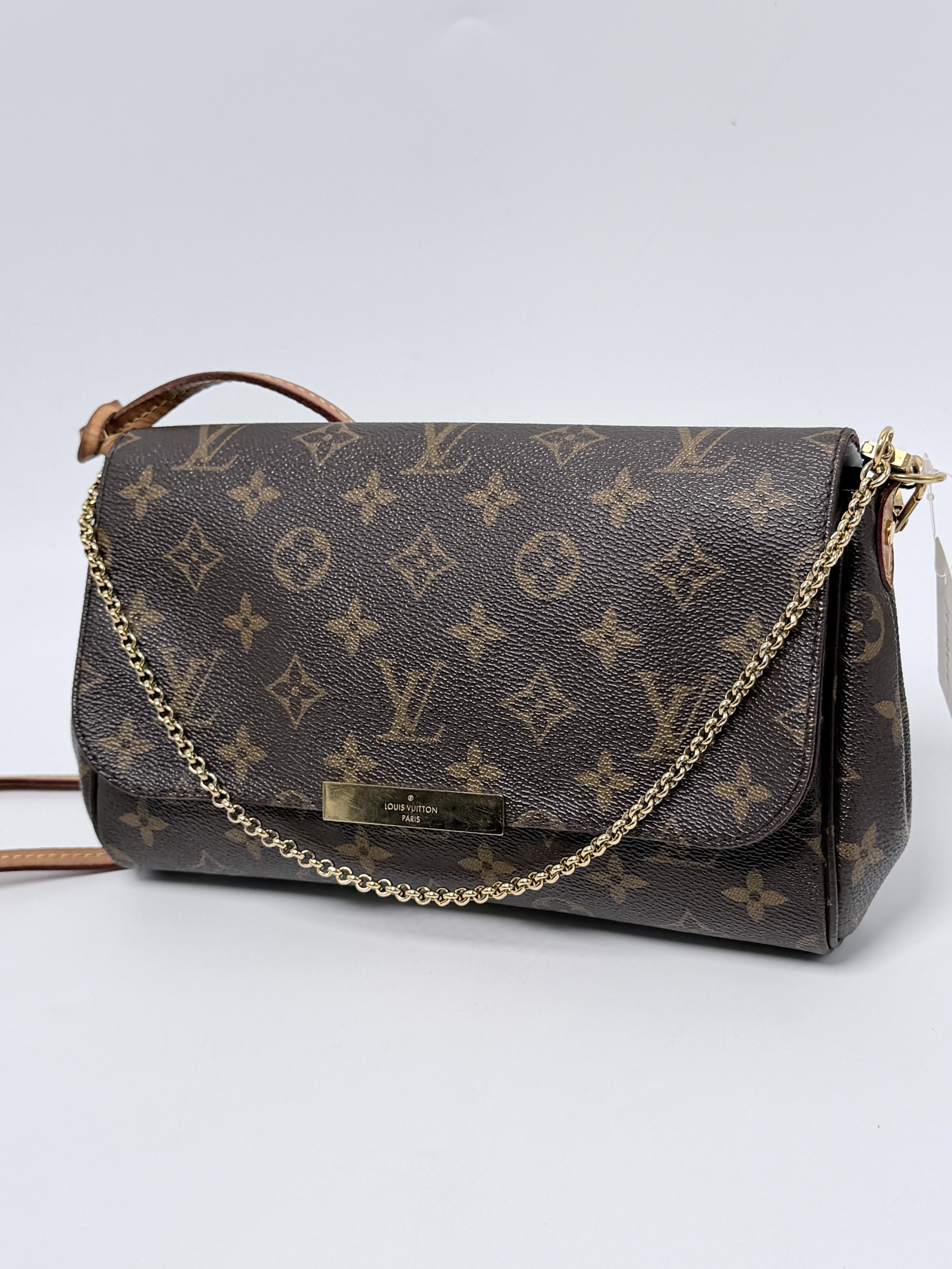 Monogram Favorite MM 3 Way Crossbody Bag Gold Chain JA1328LV