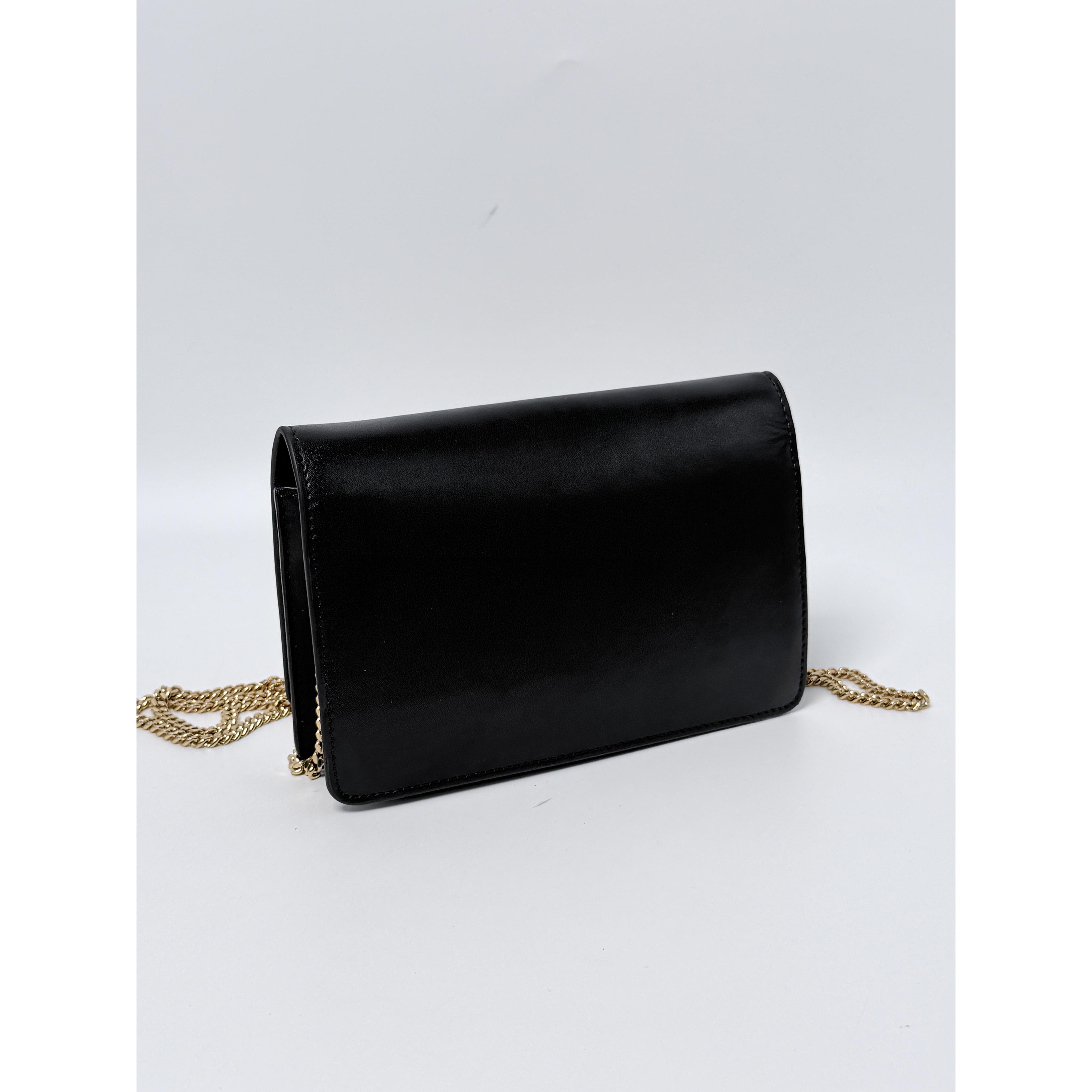 Black Bugs Monster Eye Wallet On Chain Crossbody Shoulder Bag JD0150FD