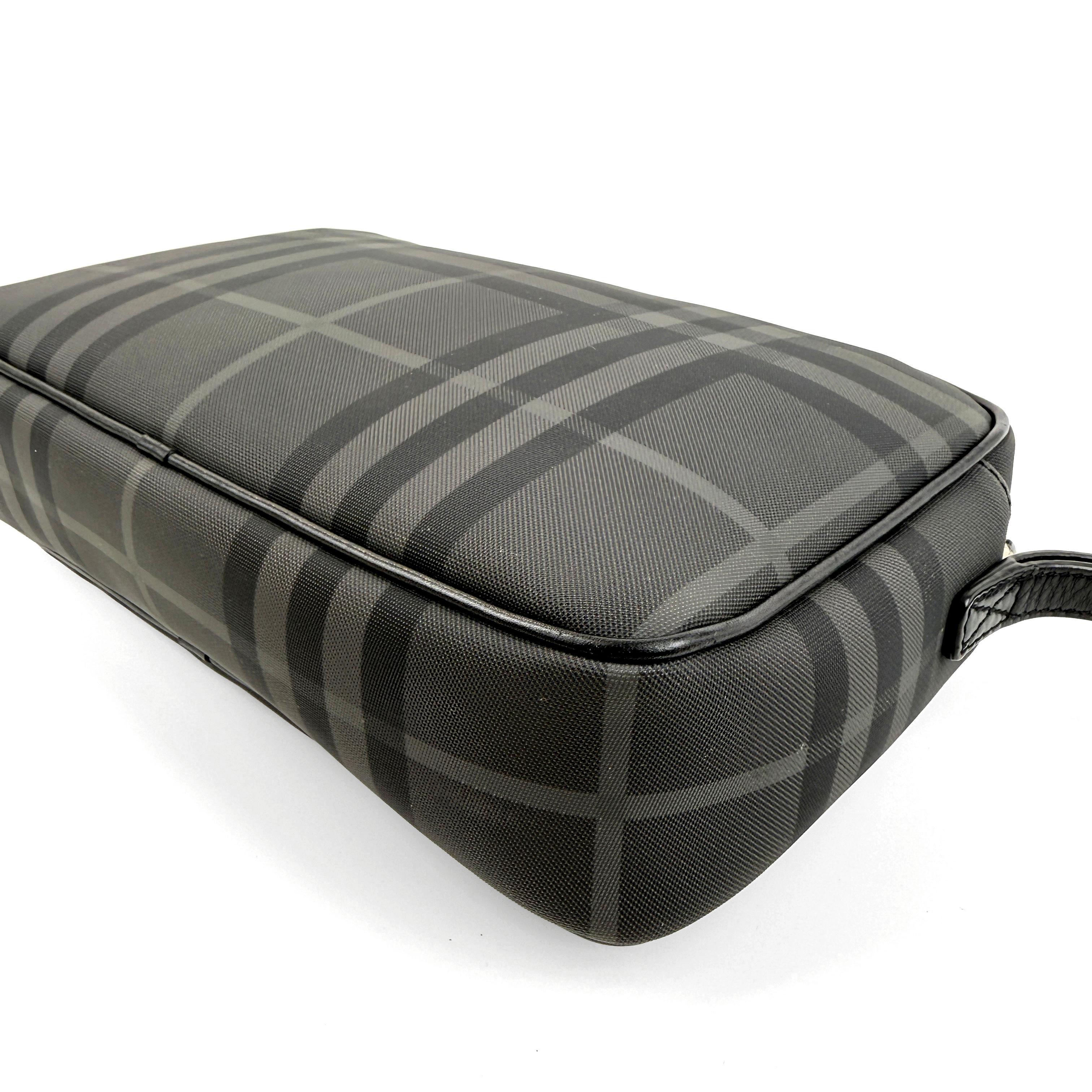 Clutches & Wristlets Classic Black Grey Check Handbag Sku：SH31