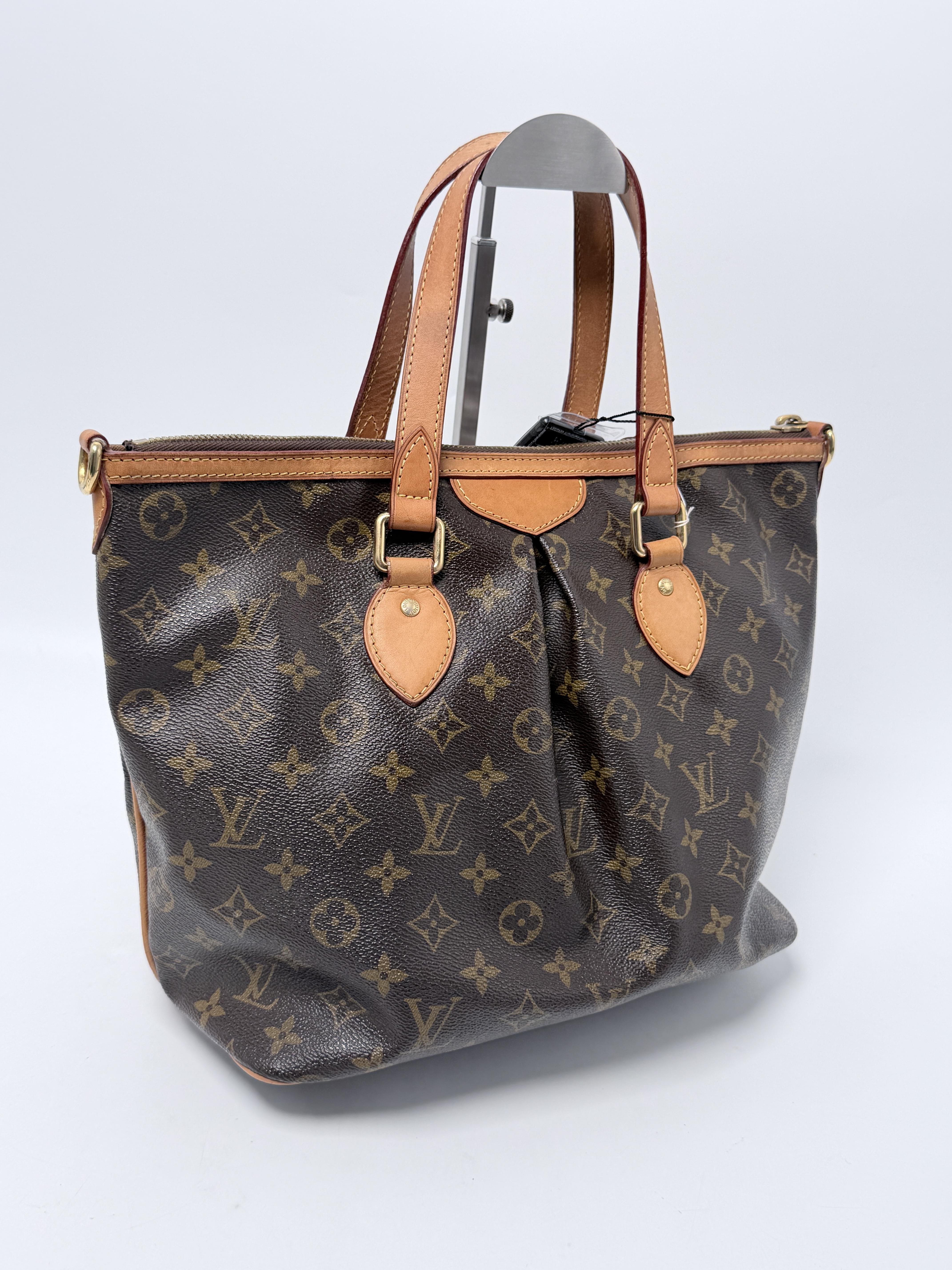 Monogram Palermo PM Shoulder Bag Handle Tote Handbag JE775LV