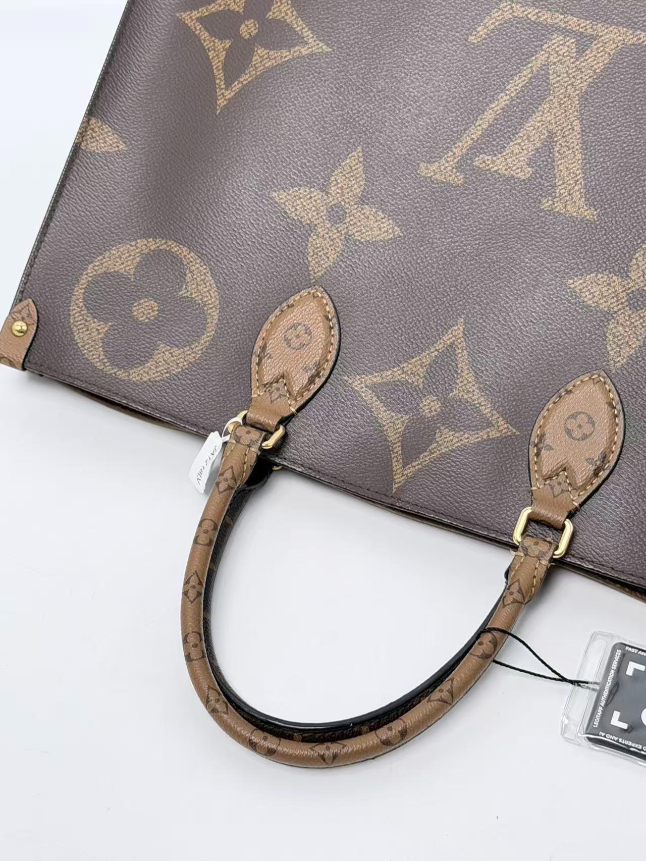 OnTheGo Monogram Giant Reverse GM Tote Shoulder Bag Handbag JA1218LV