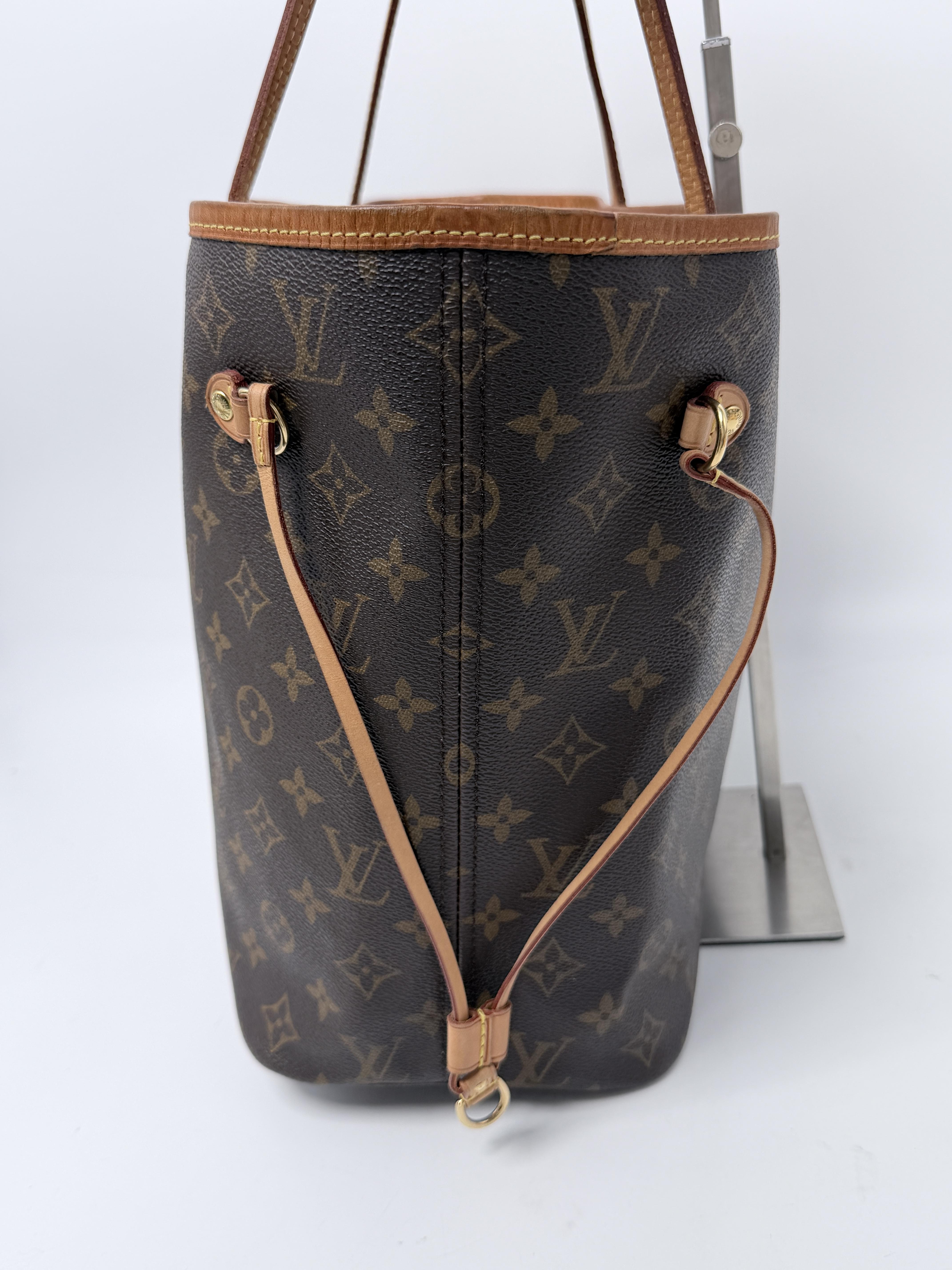 Neverfull MM Monogram Shopper Tote Bag Shoulder Handbag HB023LV