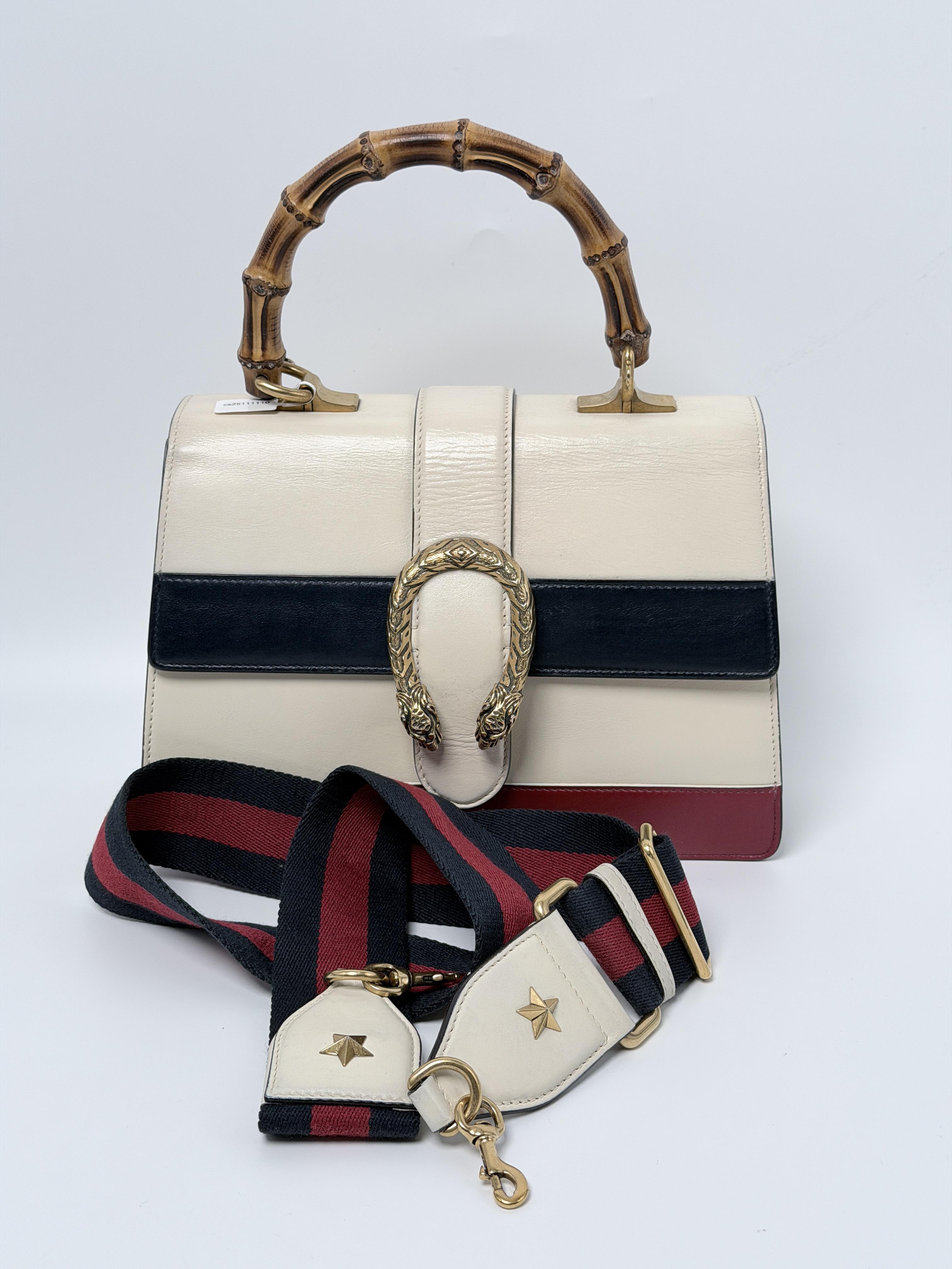 Pre-owned GUCCI GG Leather Crossbody Bags Gucci Dionysus Top Handle Bag GG96Fei
