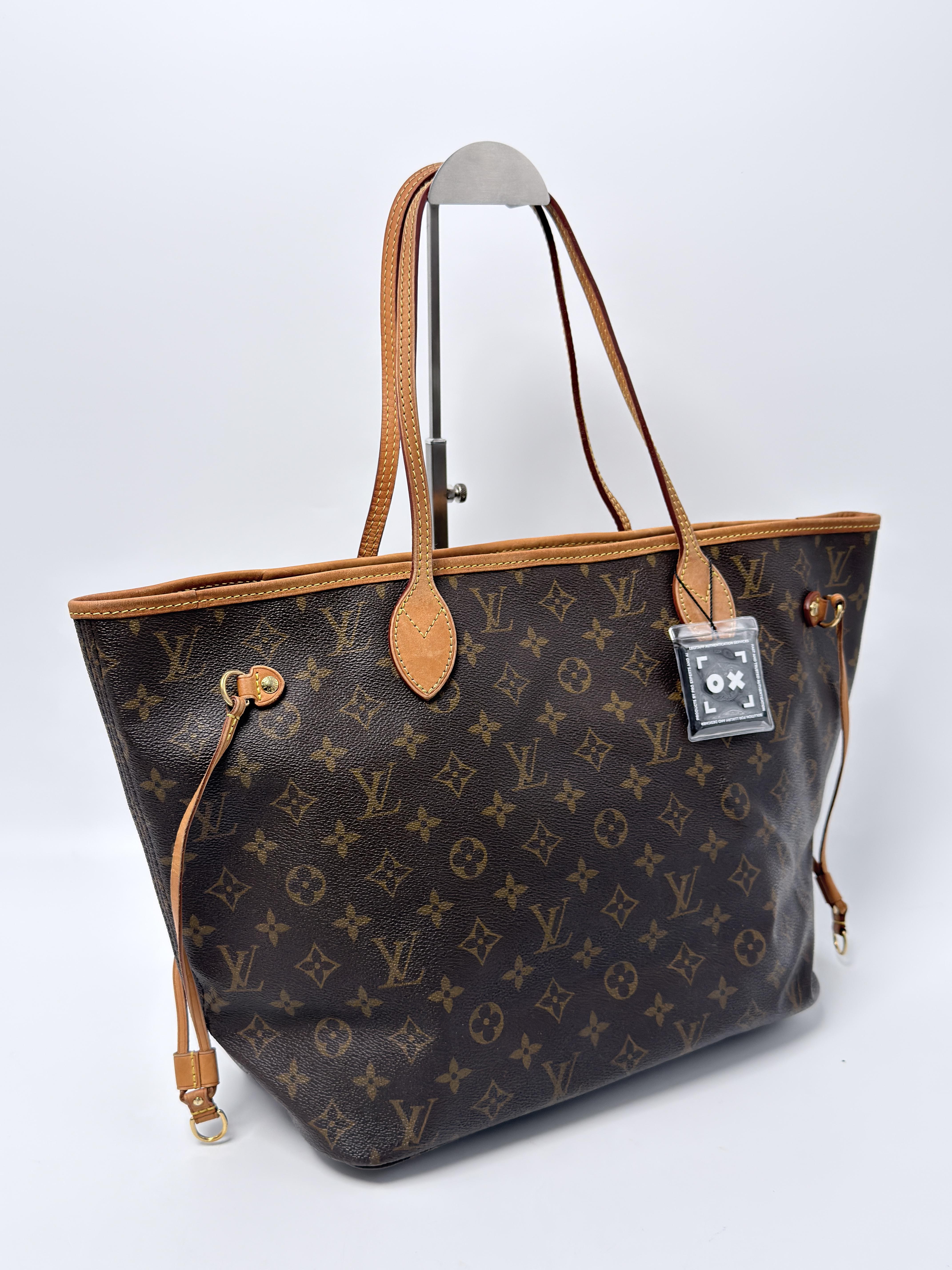 Monogram NeverFull MM Handle Tote Bag Shoulder Handbag JA1380LV