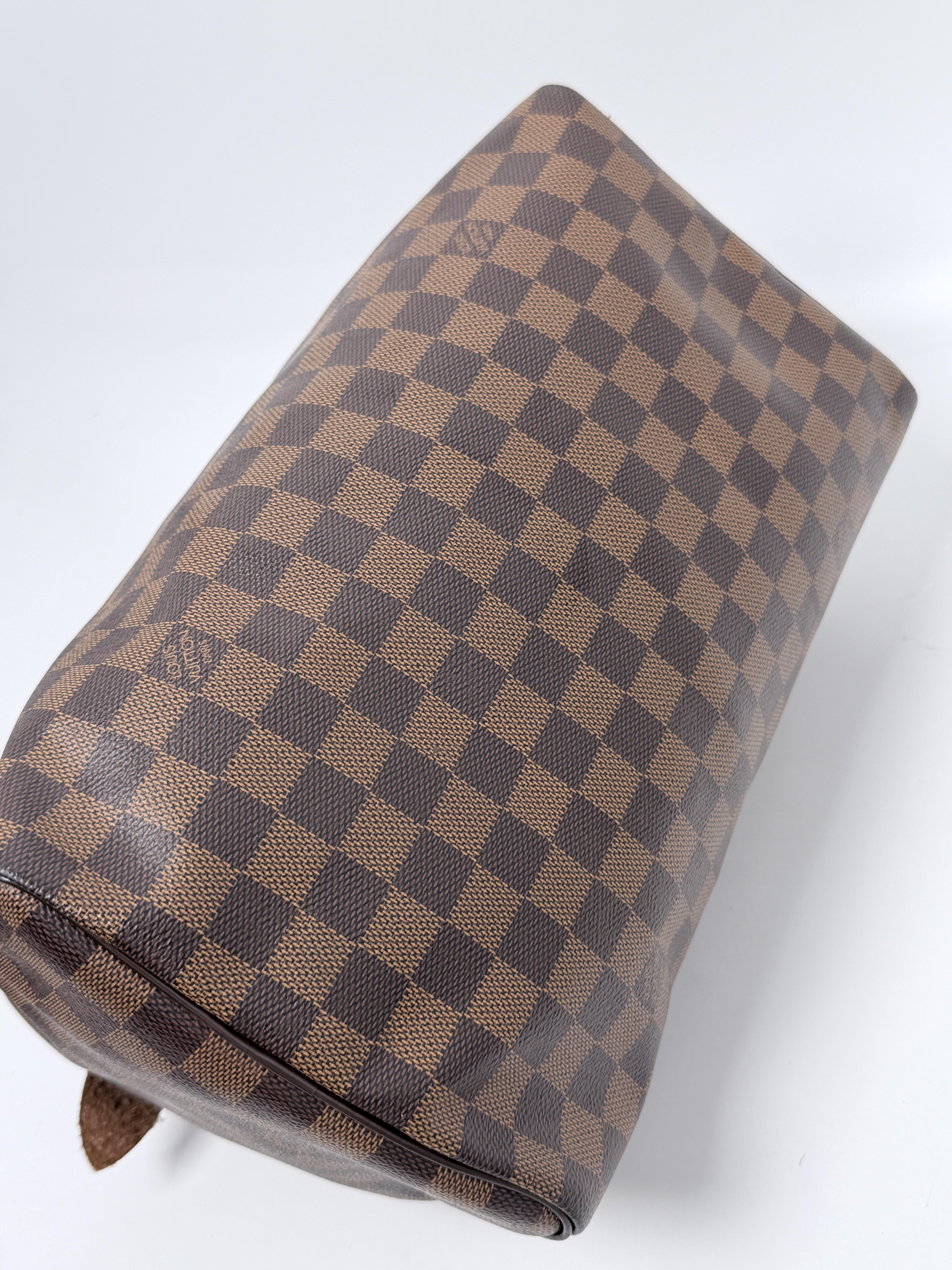 Speedy 30 Damier Ebene Top Handle Handbag Shoulder Bag JA1210LV