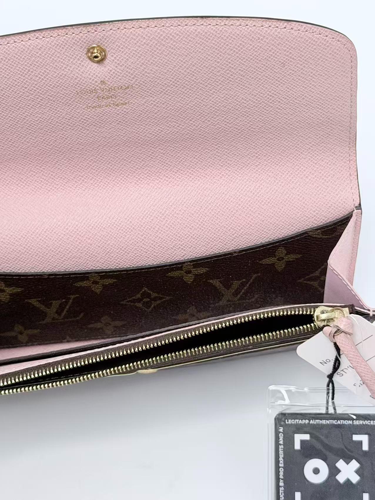 Pink Emilie Wallet Long Envelope Flap Clutch Gold HW JD1147LV