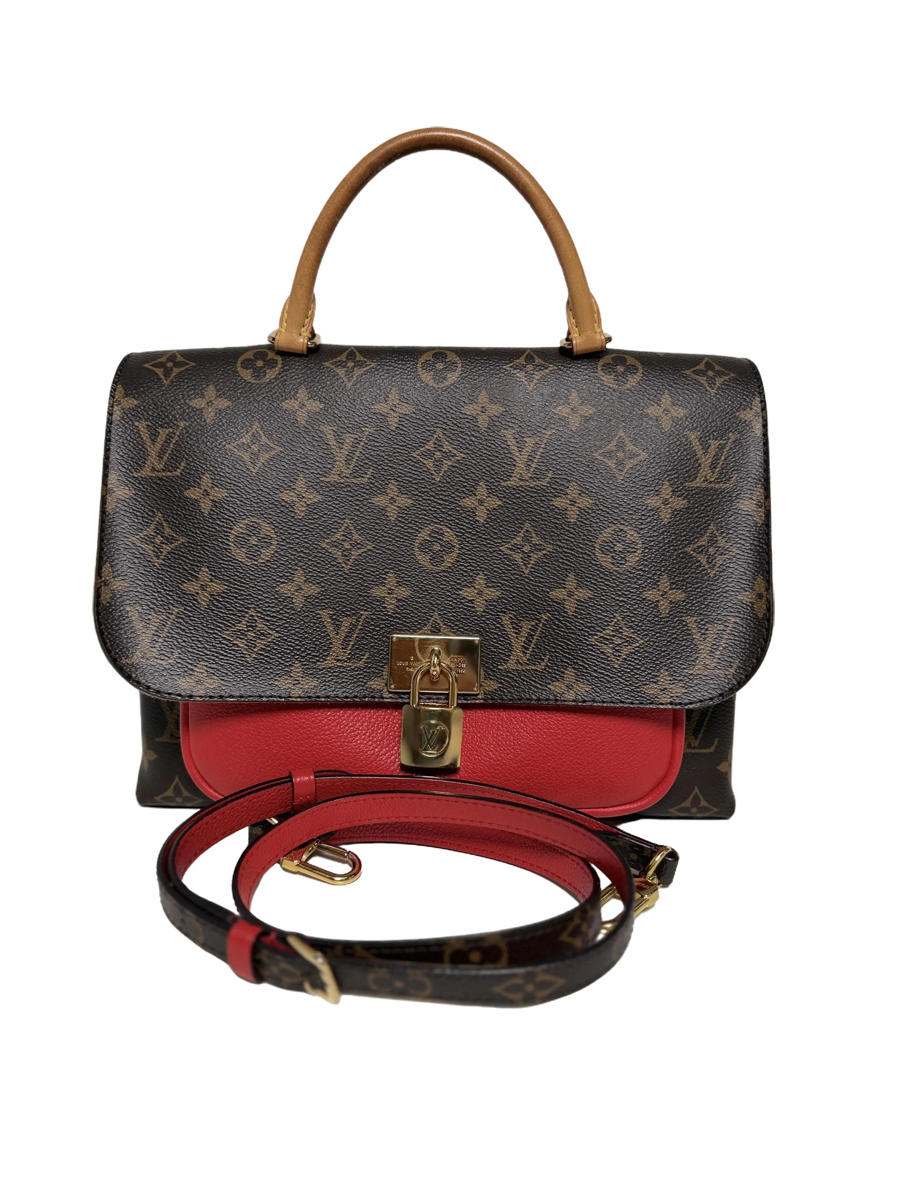 Pre-owned Louis Vuitton Canvas Shoulder Bags Authentic Marignan Monogram Satchel Messenger Bag JX LV27