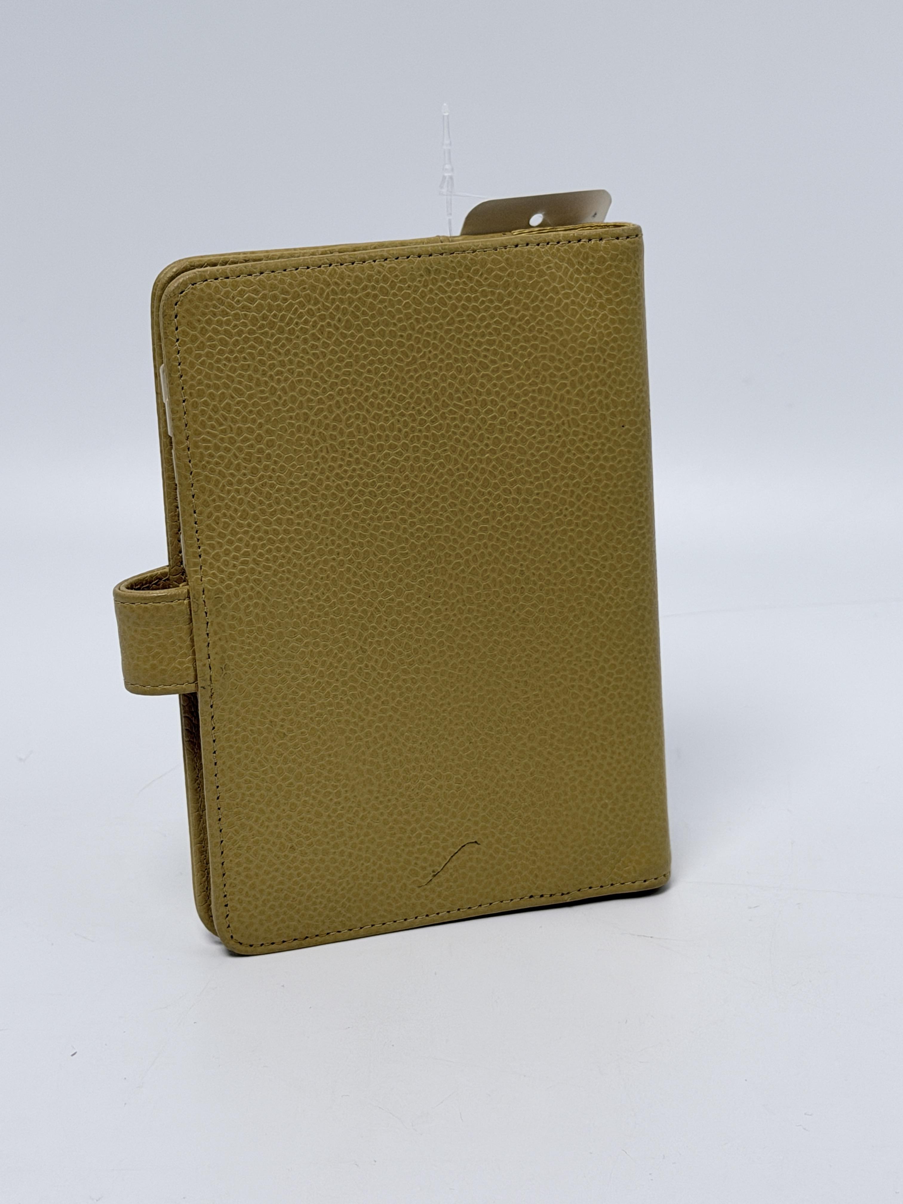 Caviar Timeless CC 6 Ring Agenda Planner Cover Beige Tan XU024CC