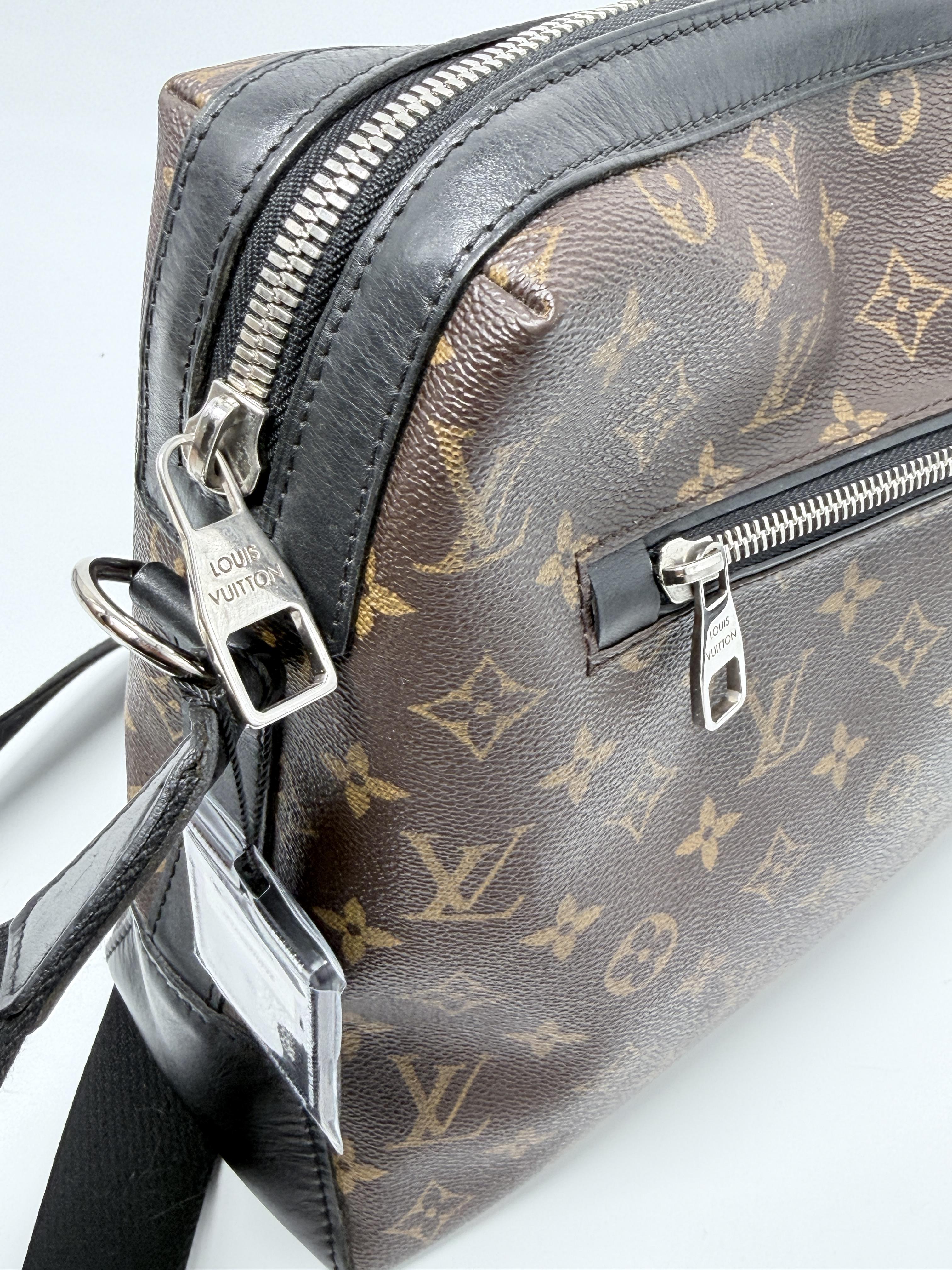 Torres Messenger Bag Monogram Macassar Black Leather Crossbody LV JD1125LV