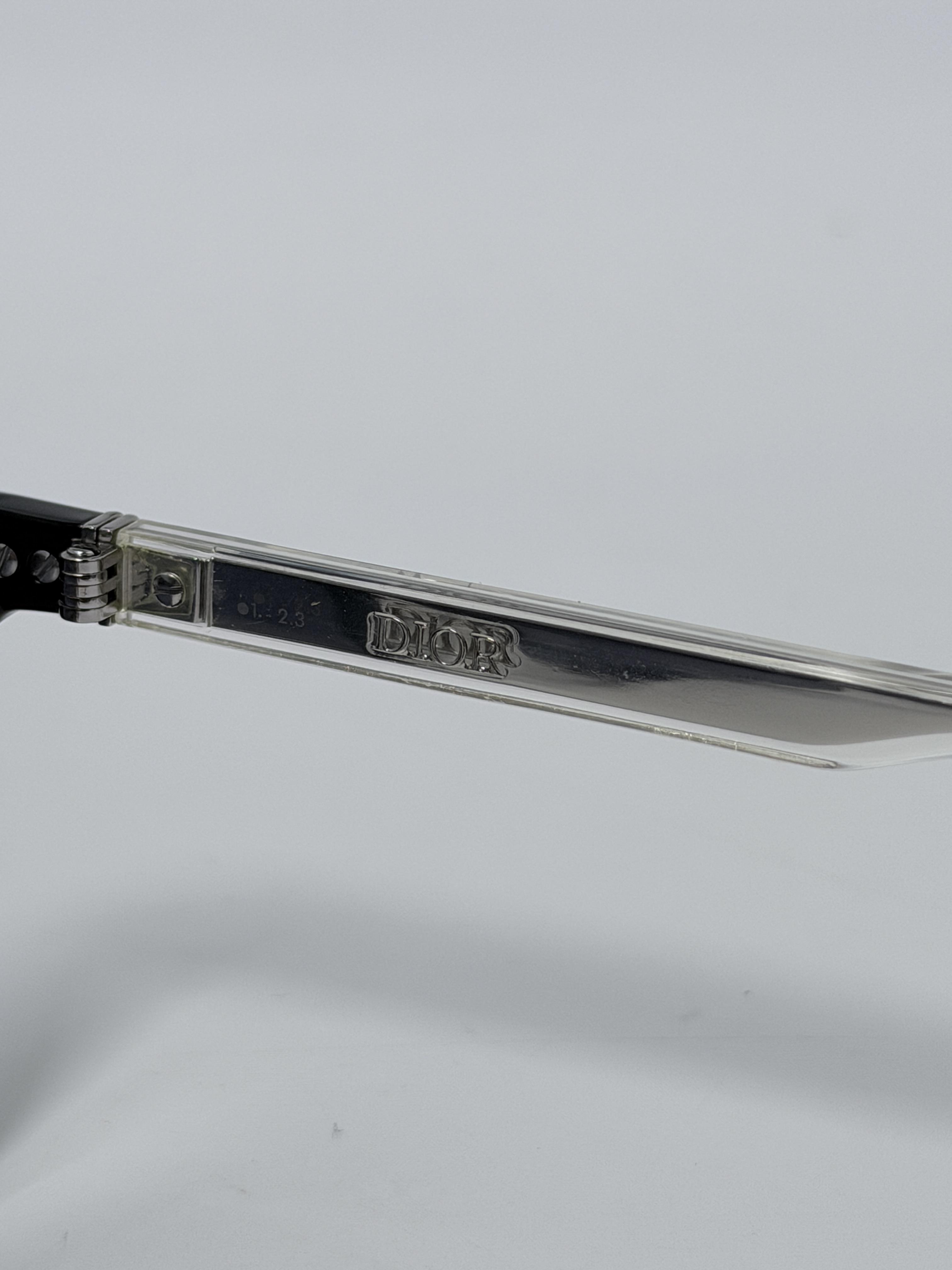 Christian Dior DiorTag SU 10B0 Black Square Sunglasses DR001S