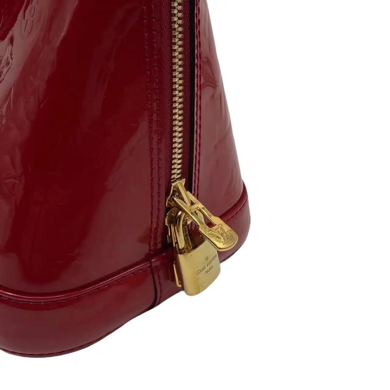 Pre-owned Louis Vuitton vernis Tote Bags Authentic Monogram Alma PM Top Handle Shoulder Bag CCMPLV04