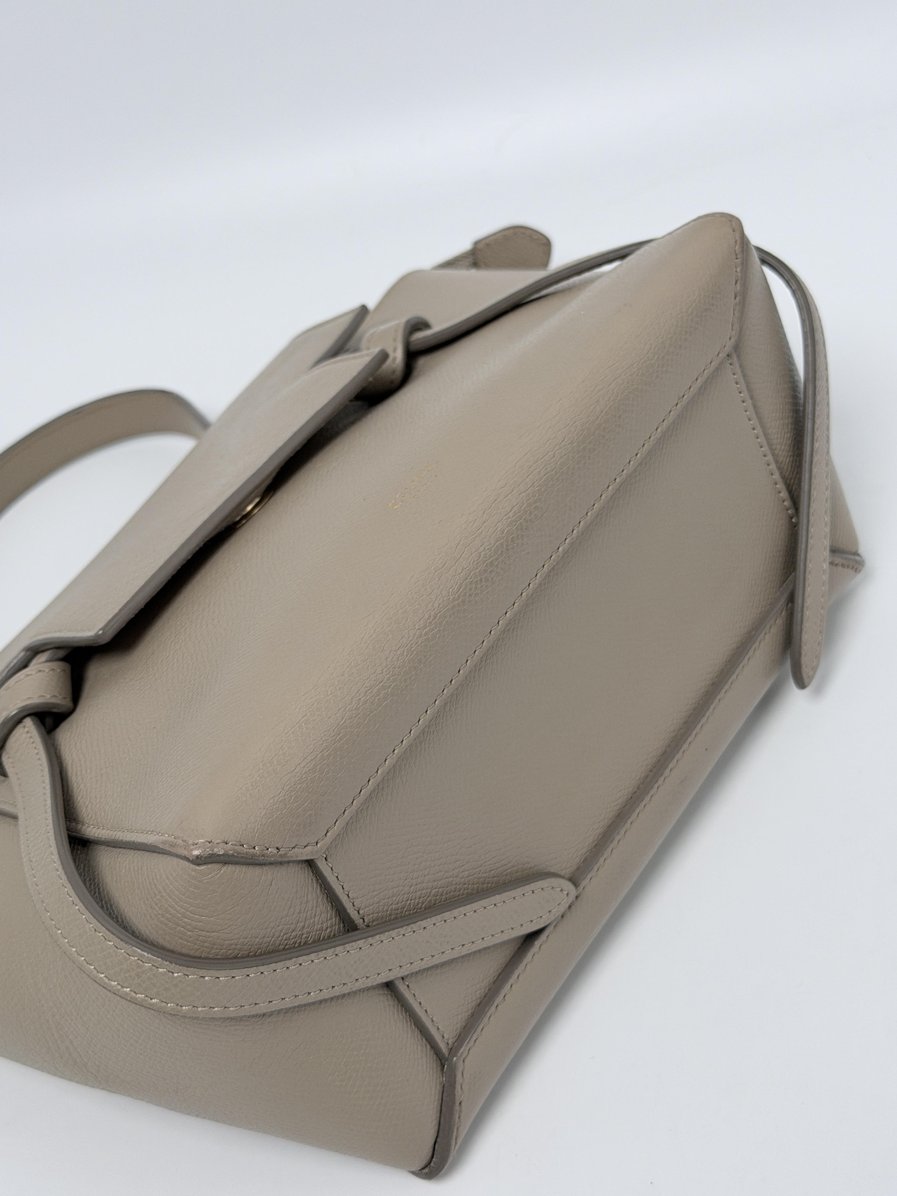 Belt Bag Souris Grey Grained Shoulder Crossbody Tote Bag JA1259CE