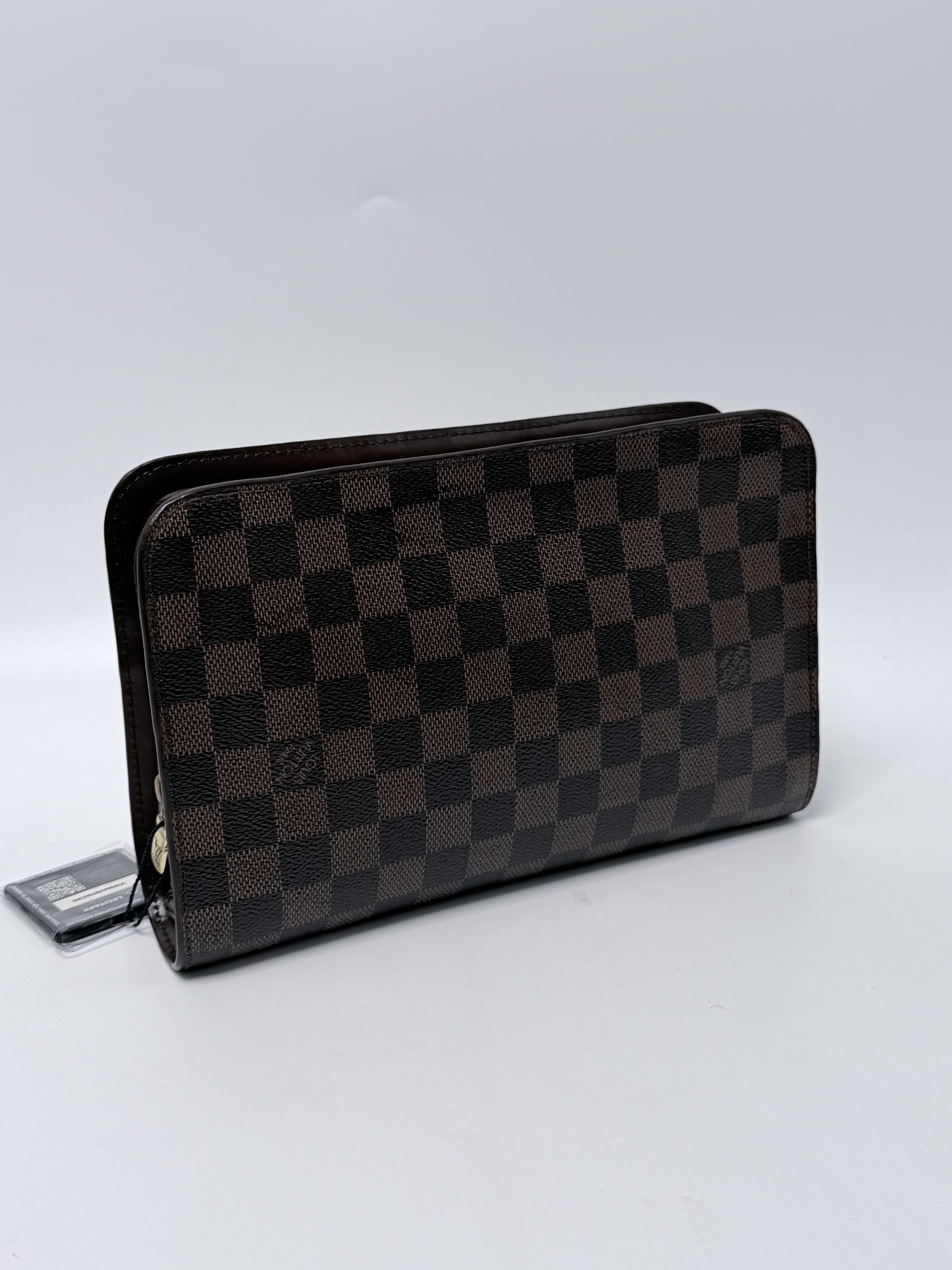 Pochette Saint Louis Clutch Damier Ebene Wristlet HandBag JD1649LV