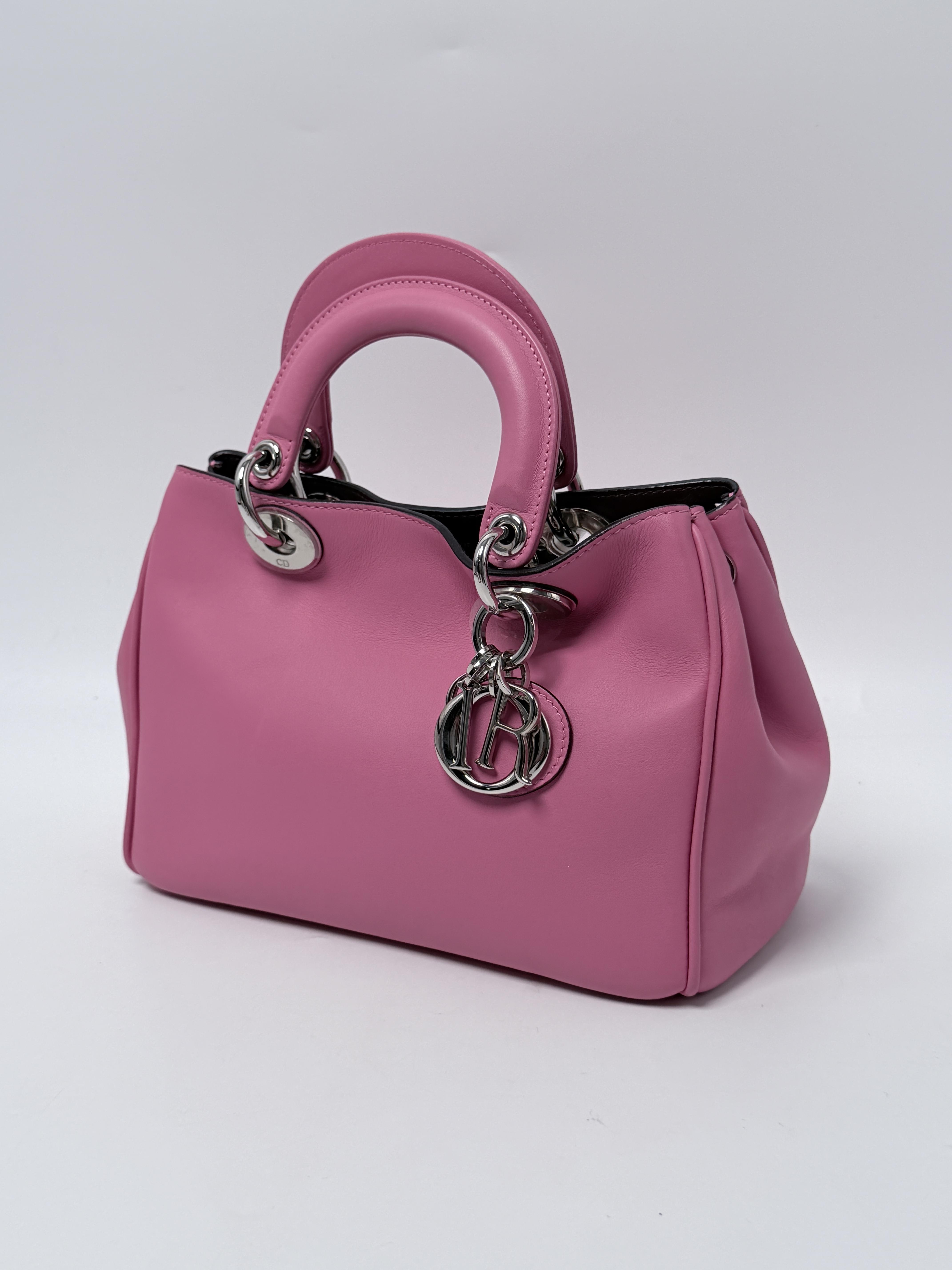 Christian Small Diorissimo Top Handle 2WAY Bag Pink JD1617DR