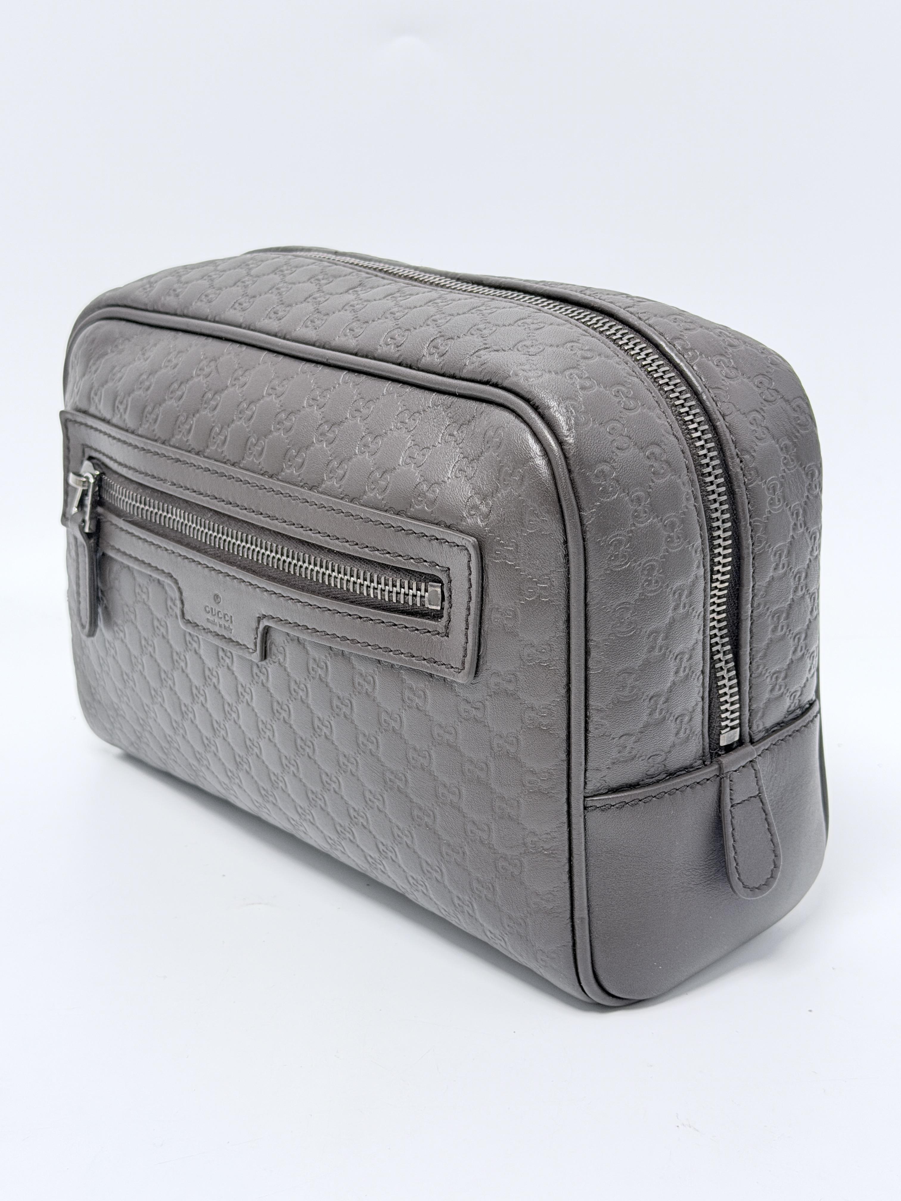 Microguccissima Cosmetic Travel Toiletry Dopp Kit Bag JD1632GG