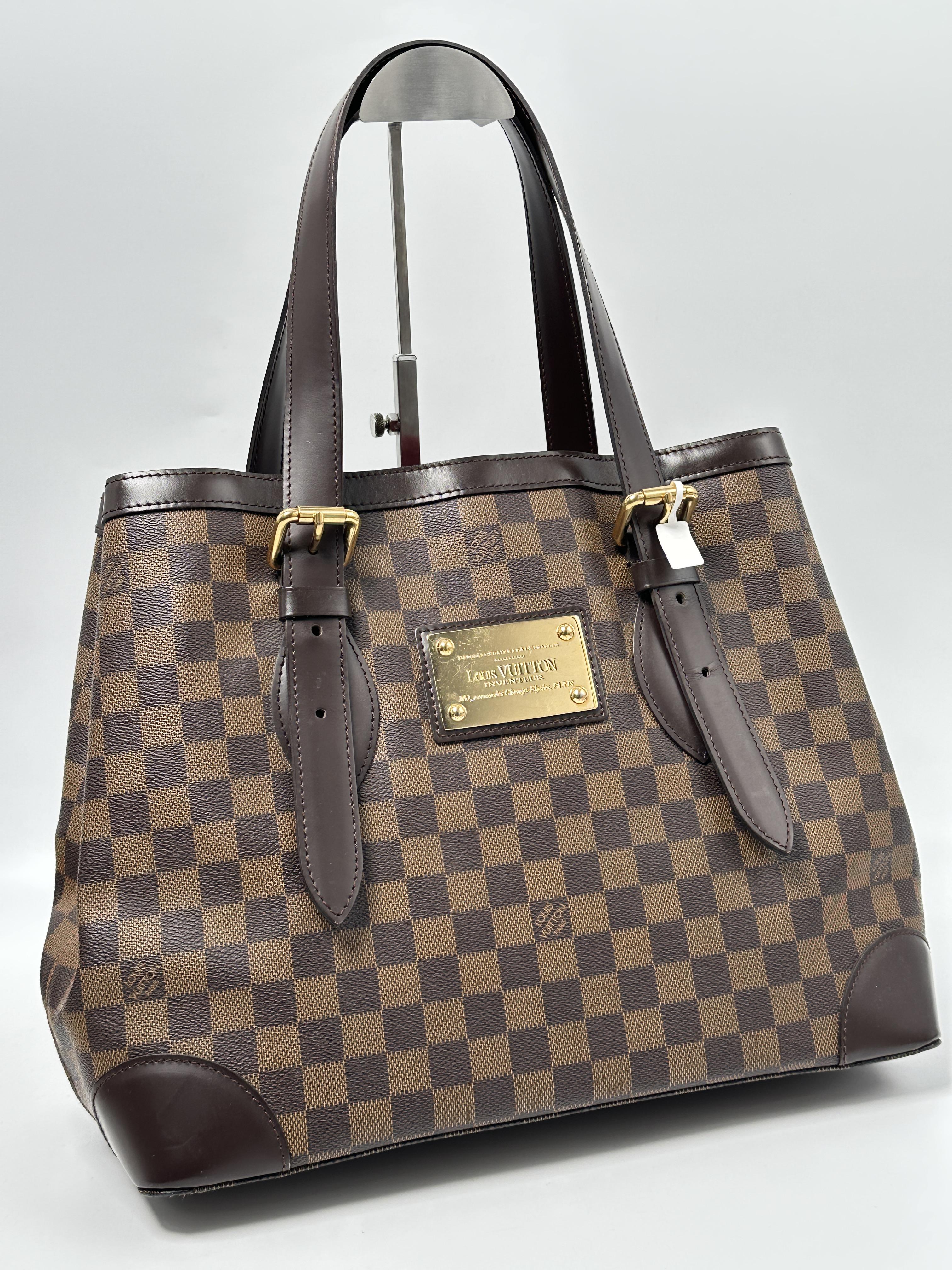 Damier Ebene Hampstead MM Shoulder Bag Handle Handbag JA799LV
