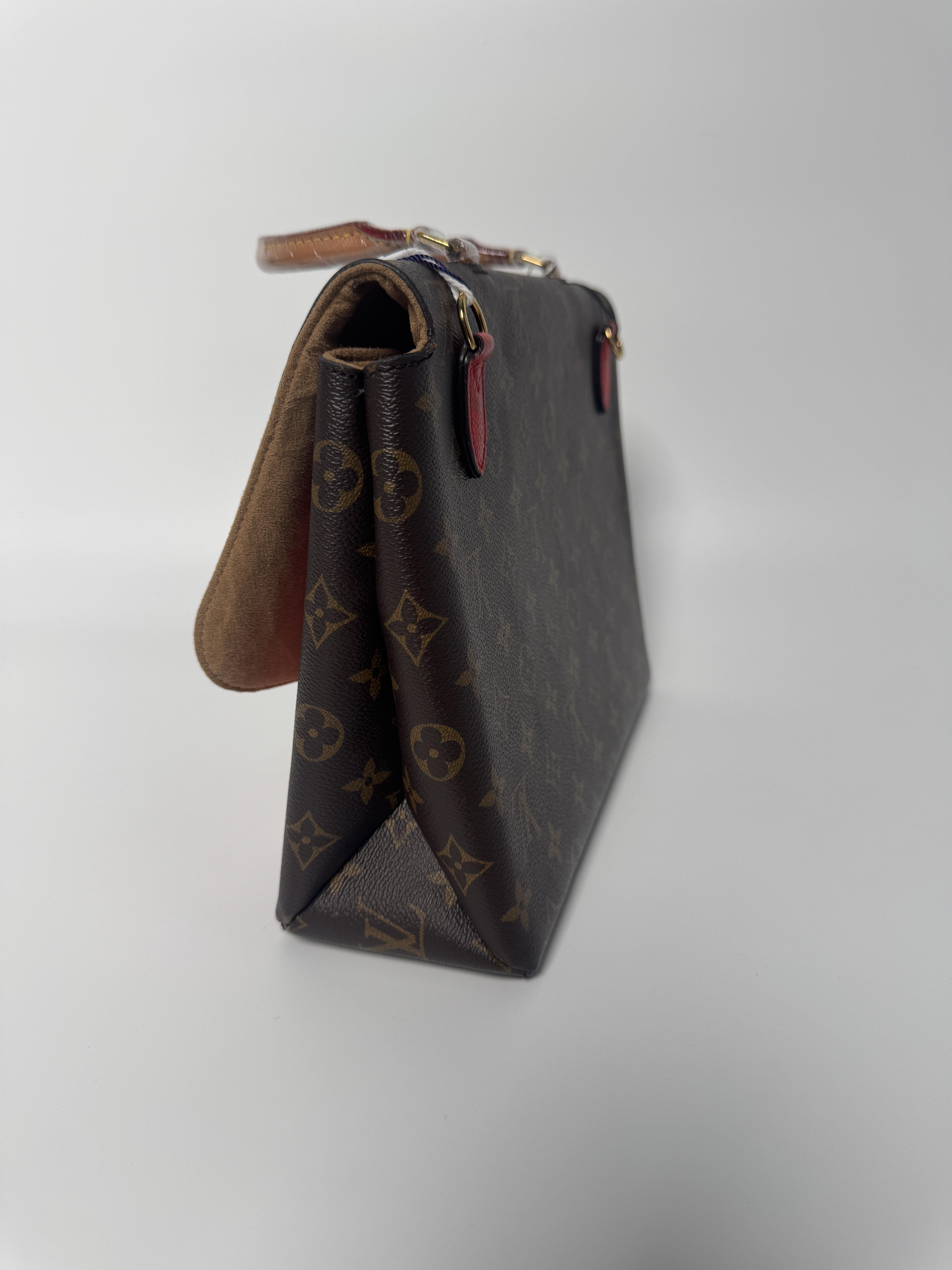 Pre-owned Louis Vuitton canvas Shoulder Bags Monogram Marignan Top Handle Bag JX201LV