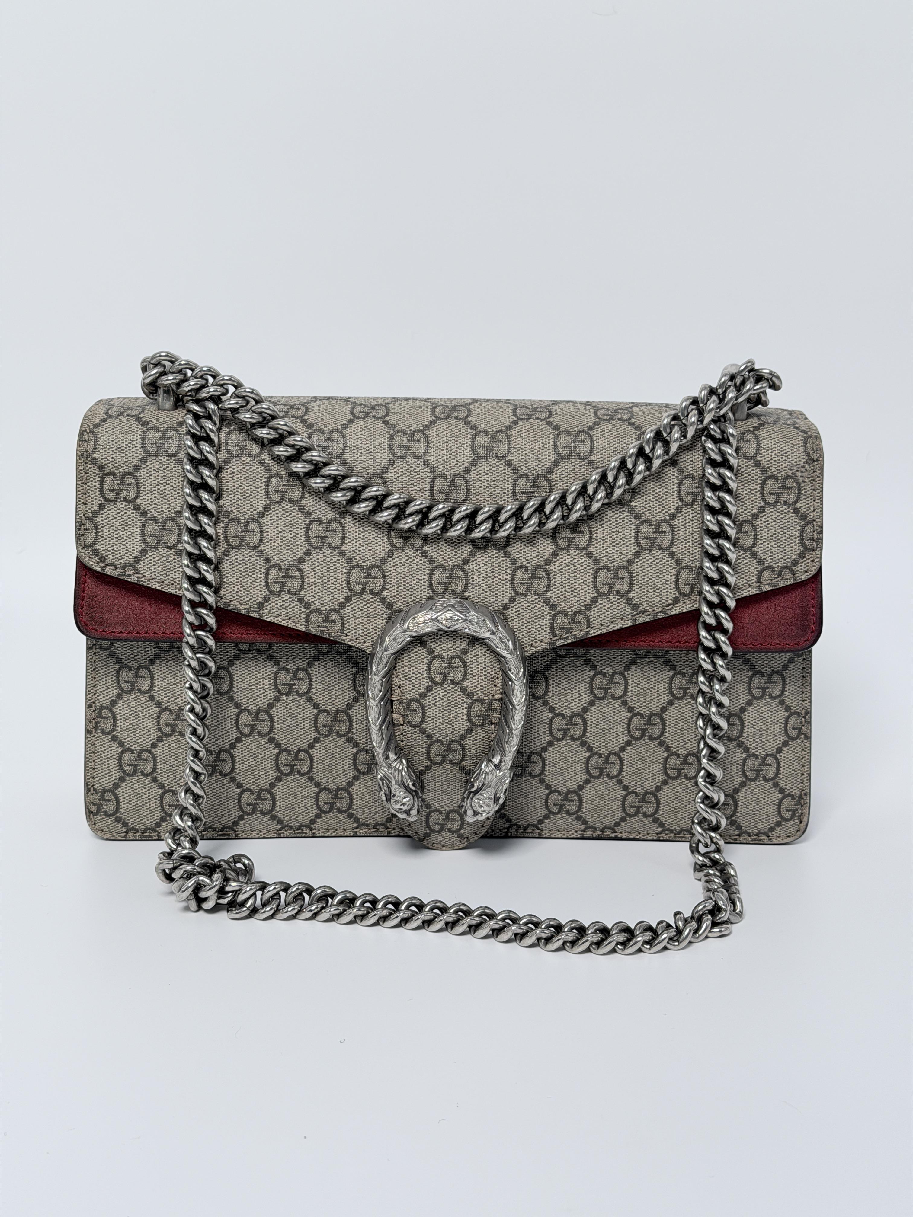 Dionysus GG Supreme Chain Shoulder Bag Beige YMGG123