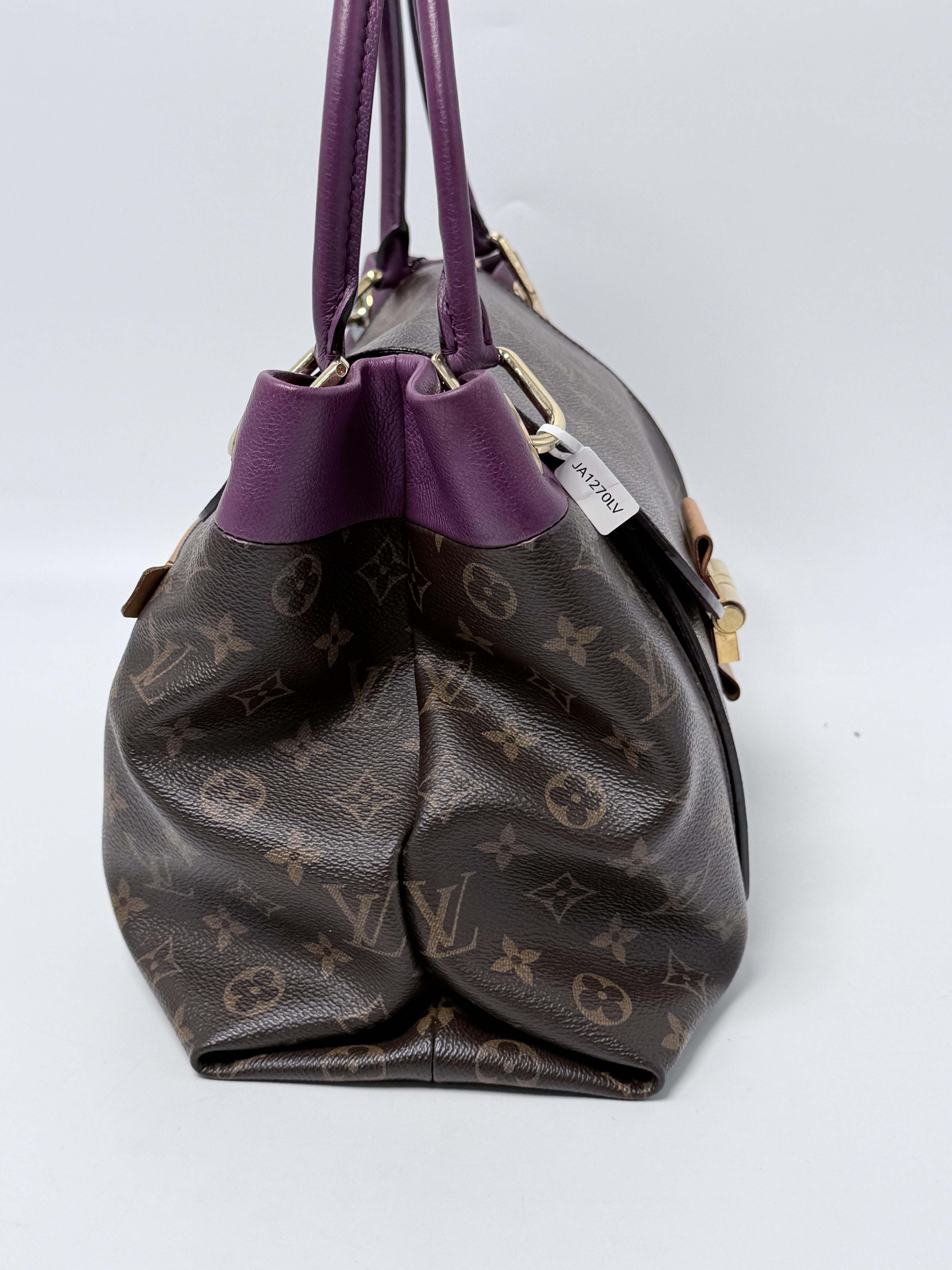 Olympe Aurore Purple Shoulder Handbag Tote Bag JA1270LV