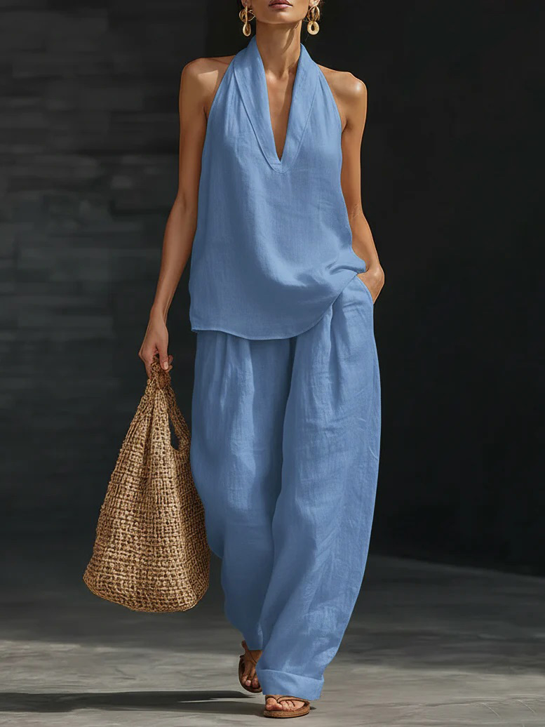 Nouveauté 🔥 Ensemble lin femme – Style minimaliste, confort et décontraction