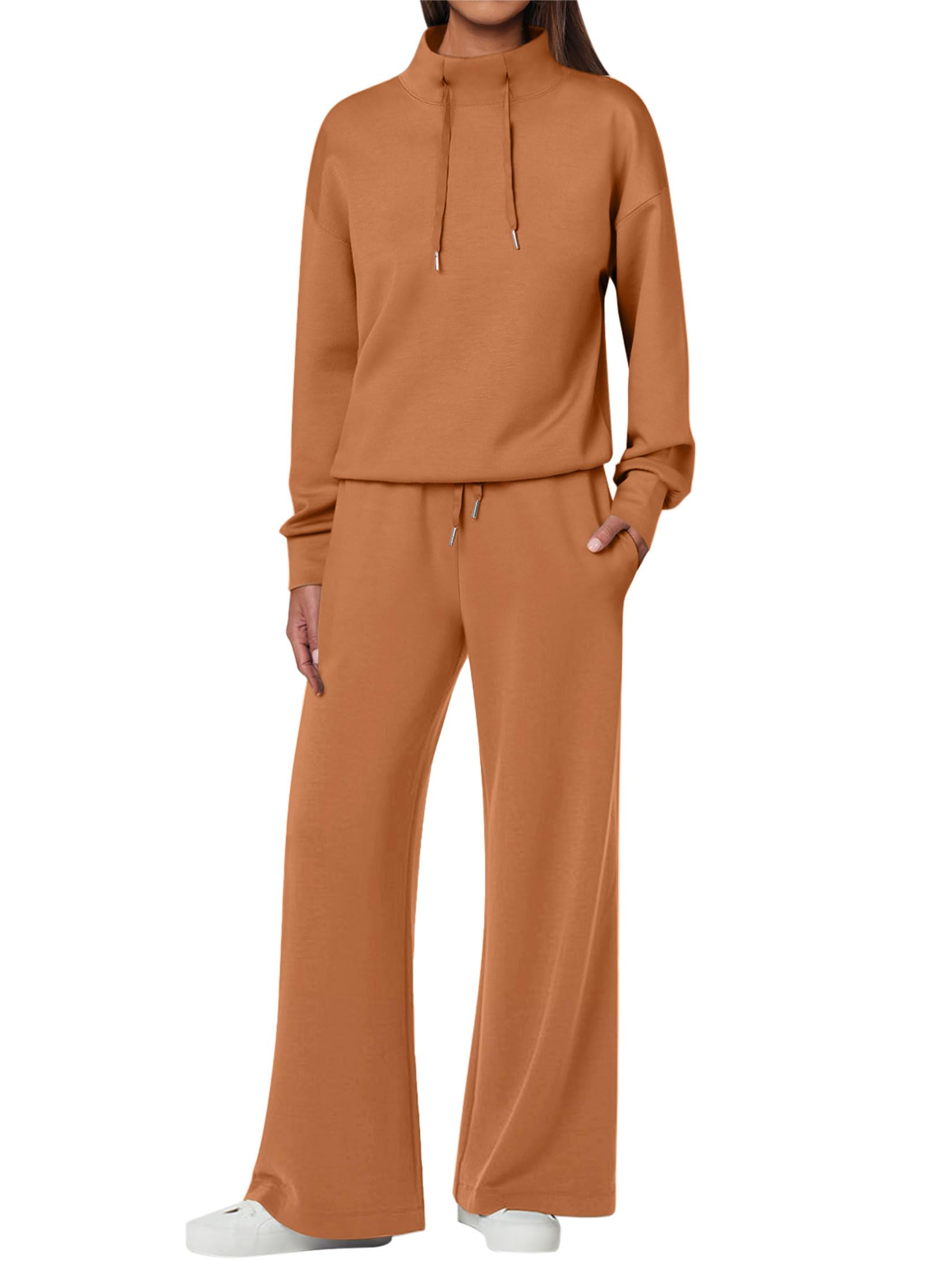🔥 Nouveauté – Ensemble 2 pièces en coton, sweat oversize à cordon + pantalon large