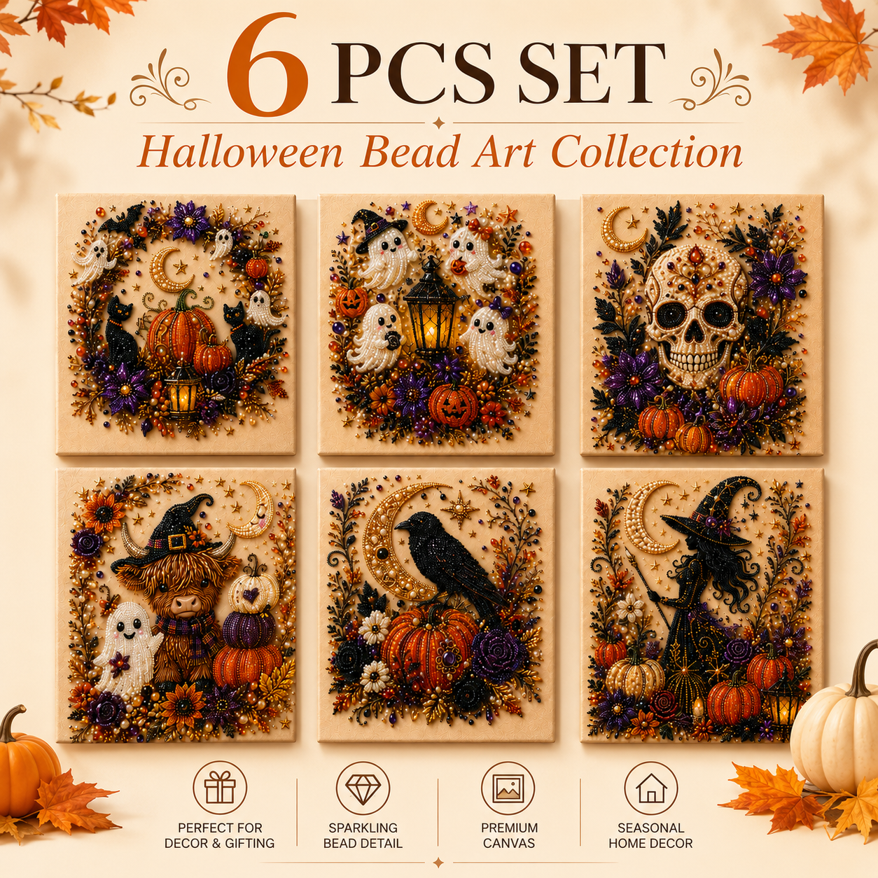 🔥 Dernier jour -49% : Kit DIY perles Halloween, magie mignonne & effrayante👻✨