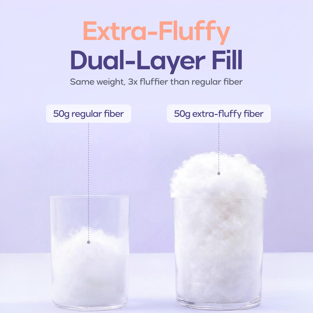 Ultra Fluffy Cooling Ice Silk Cloud Pillow Even Pressure Relief Bed Pillow