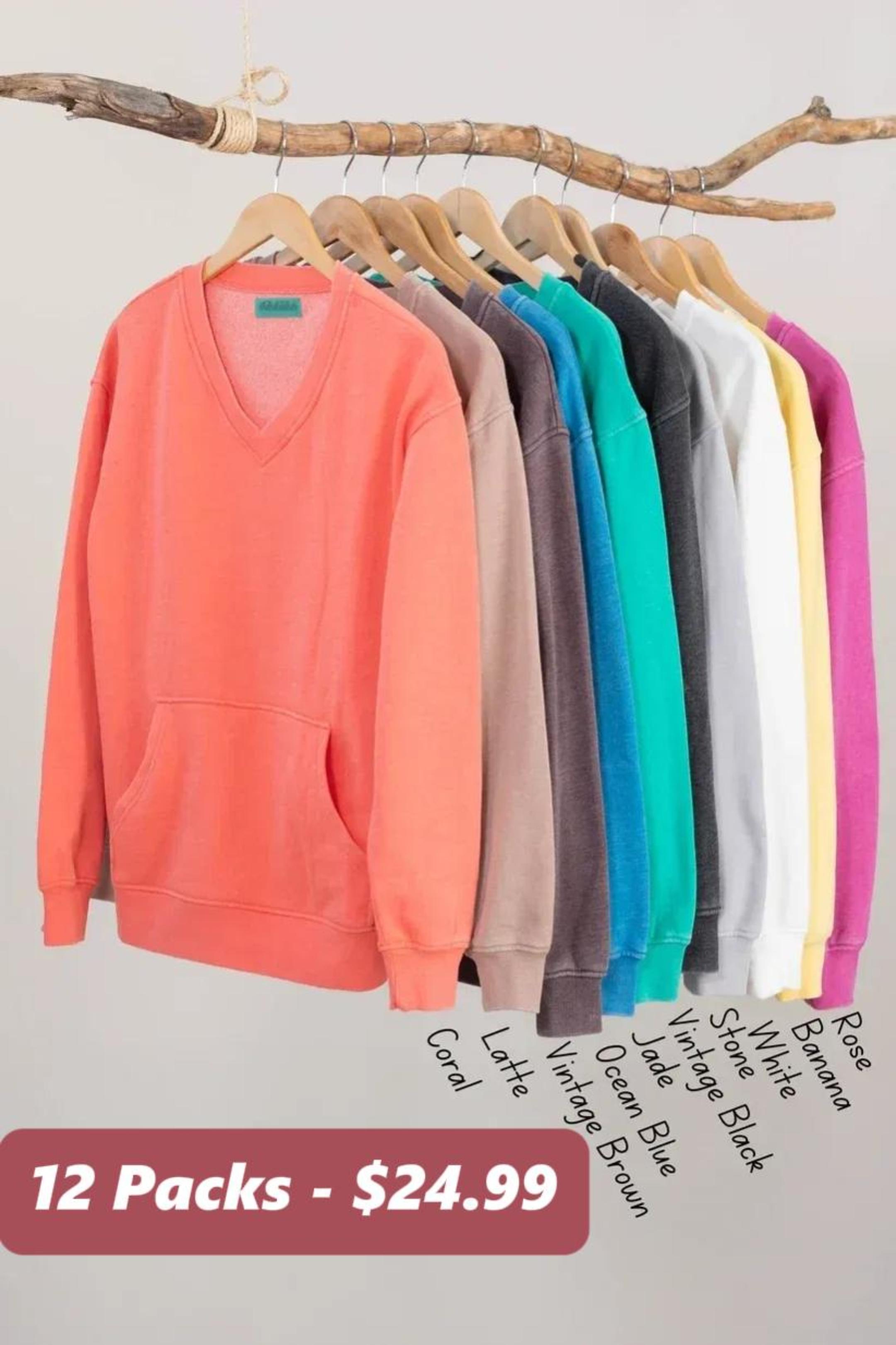Cozy Campfire V-Neck Sweatshirt