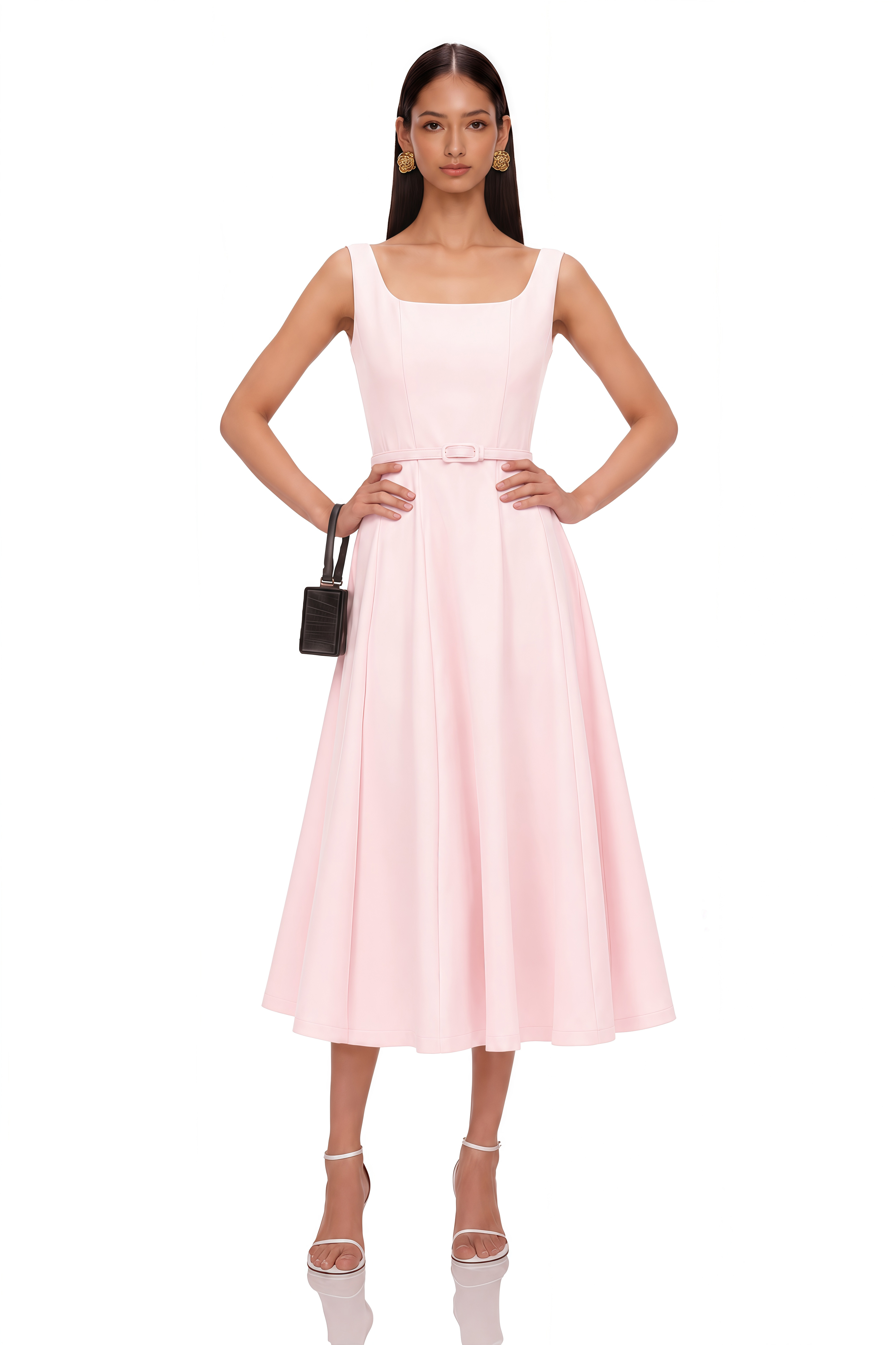 Valéria Pink Crystal Embellished Jacket & Dress Set
