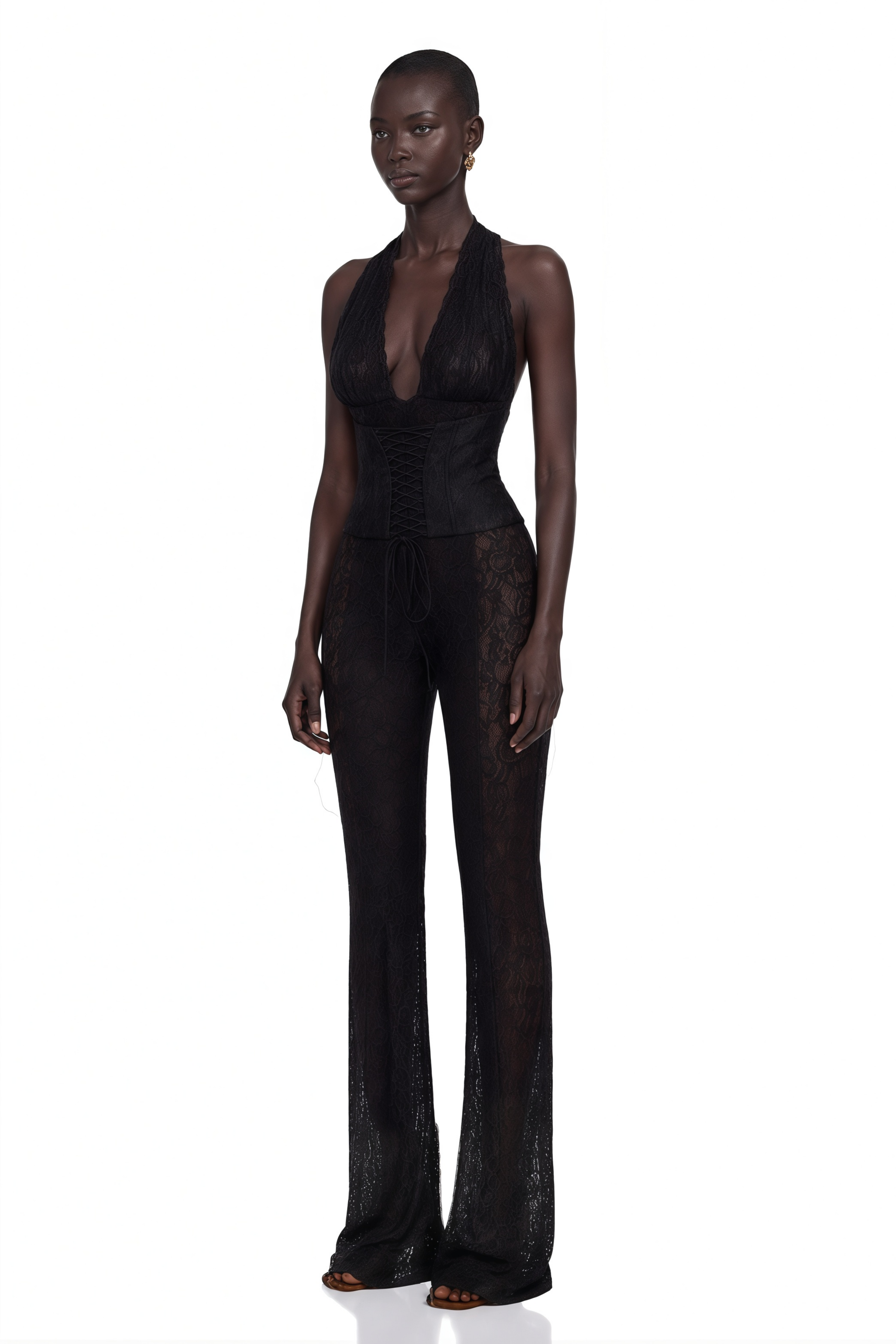 Rosalind Lace Corset Jumpsuit