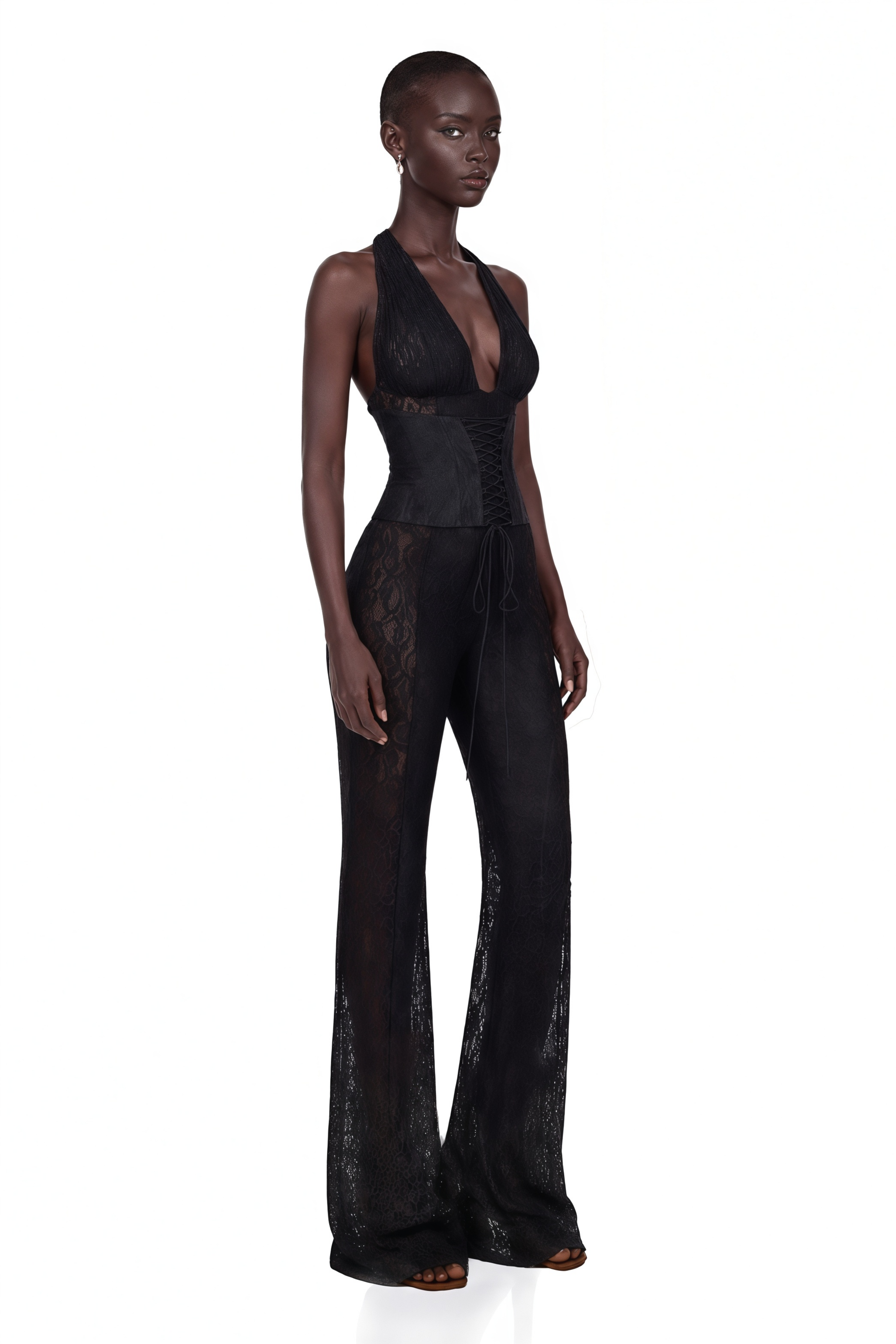 Rosalind Lace Corset Jumpsuit