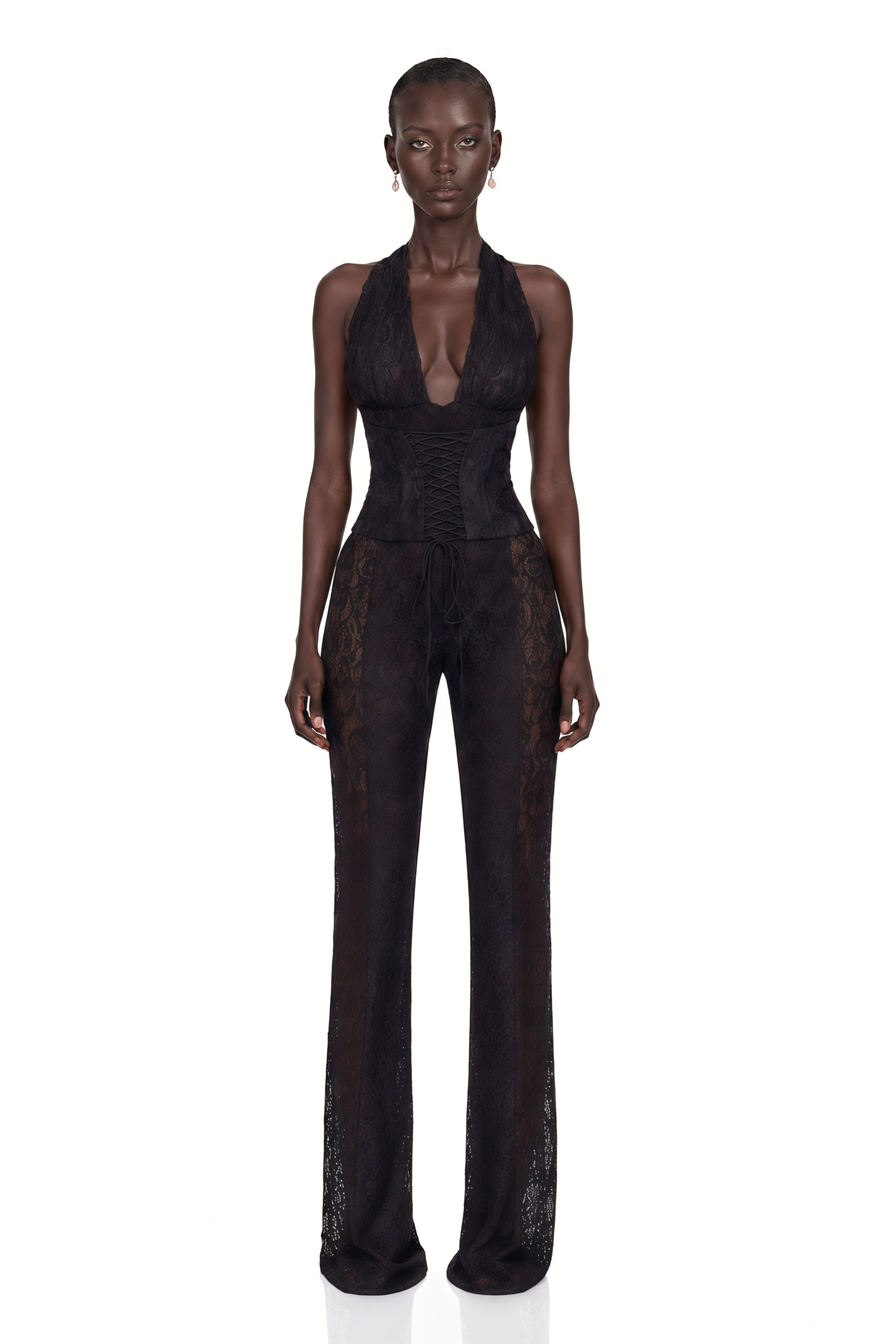 Rosalind Lace Corset Jumpsuit