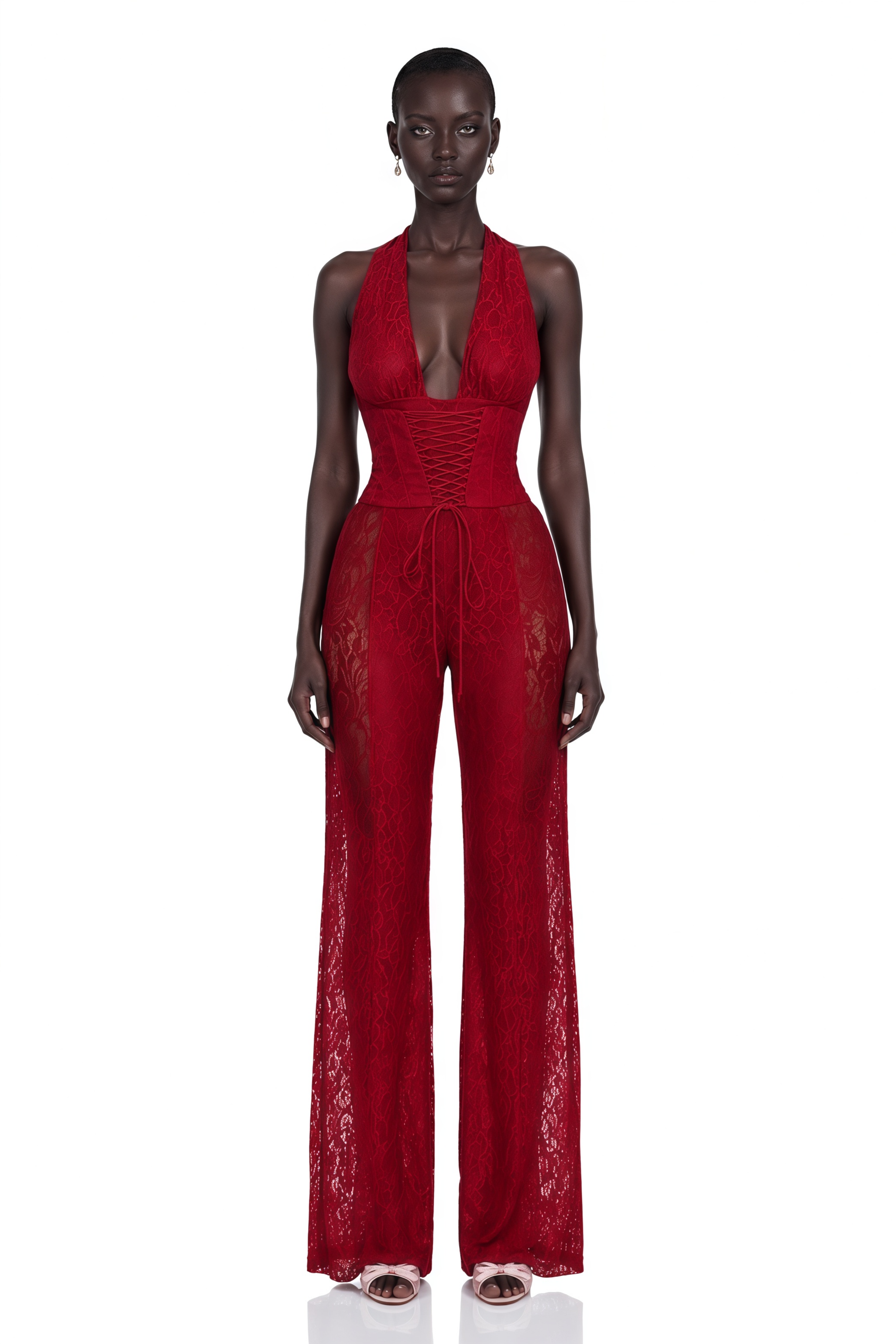 Rosalind Lace Corset Jumpsuit