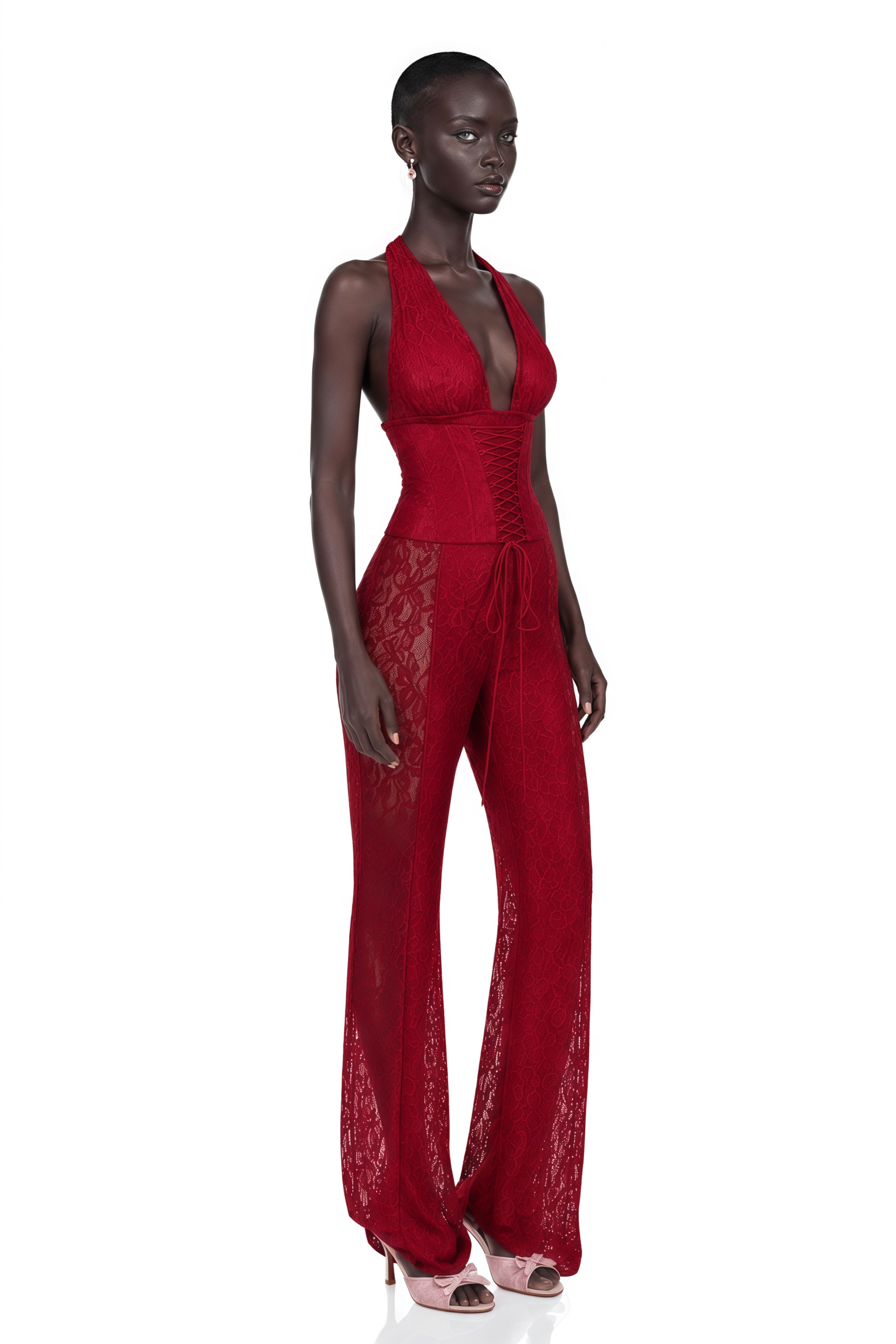 Rosalind Lace Corset Jumpsuit