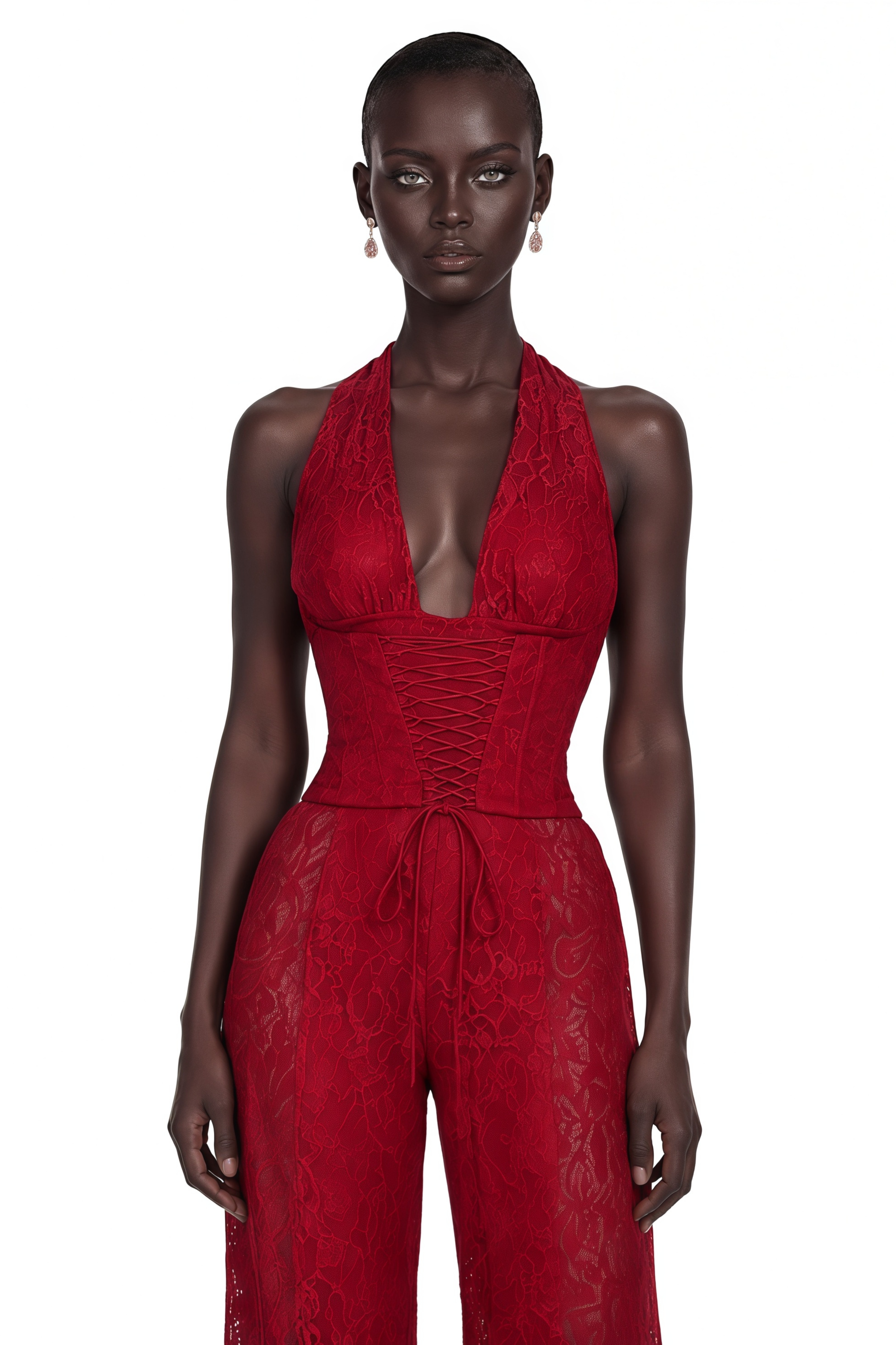 Rosalind Lace Corset Jumpsuit