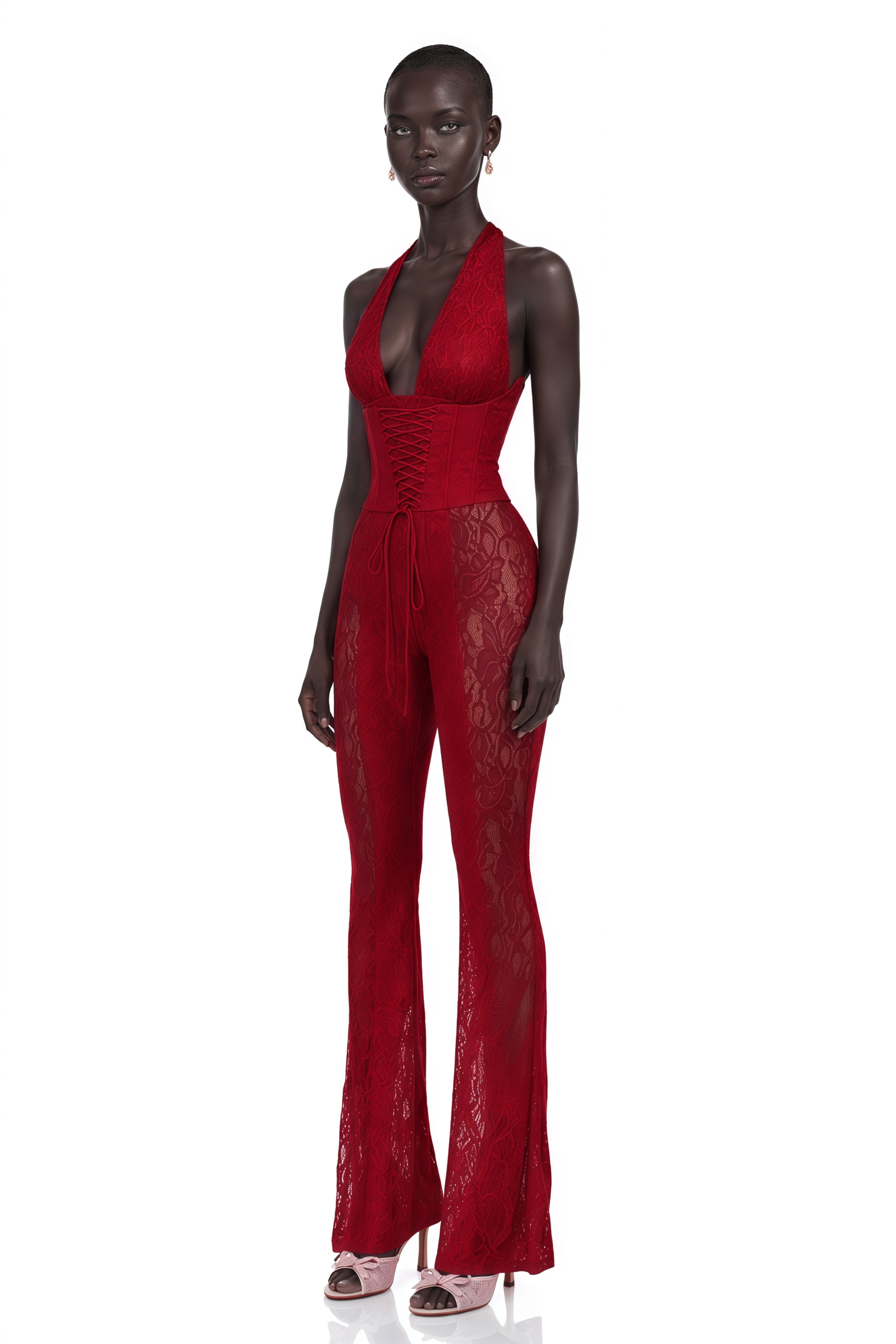Rosalind Lace Corset Jumpsuit