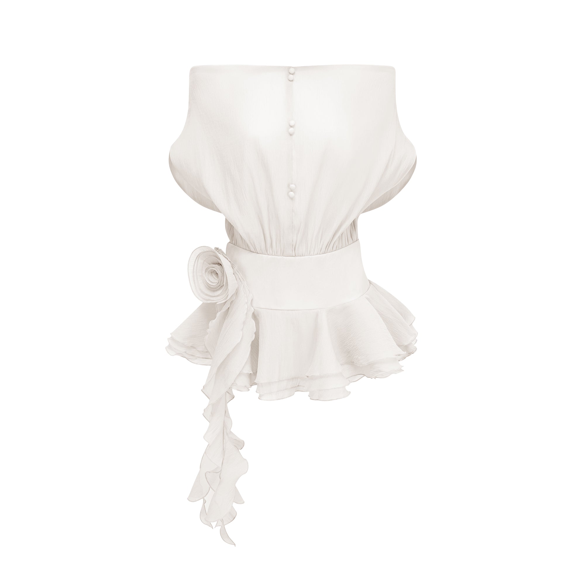 Ruffled Floral Mini Dress