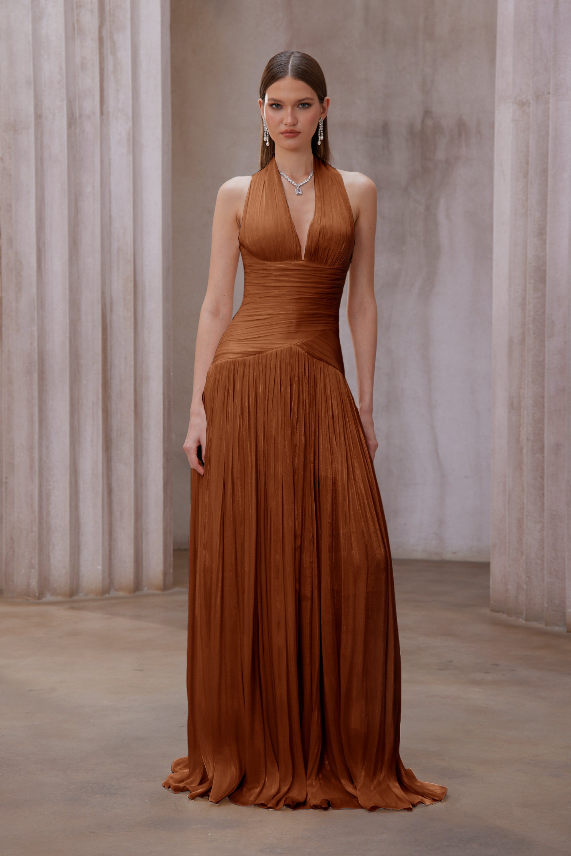 Gathered Maxi Dress
