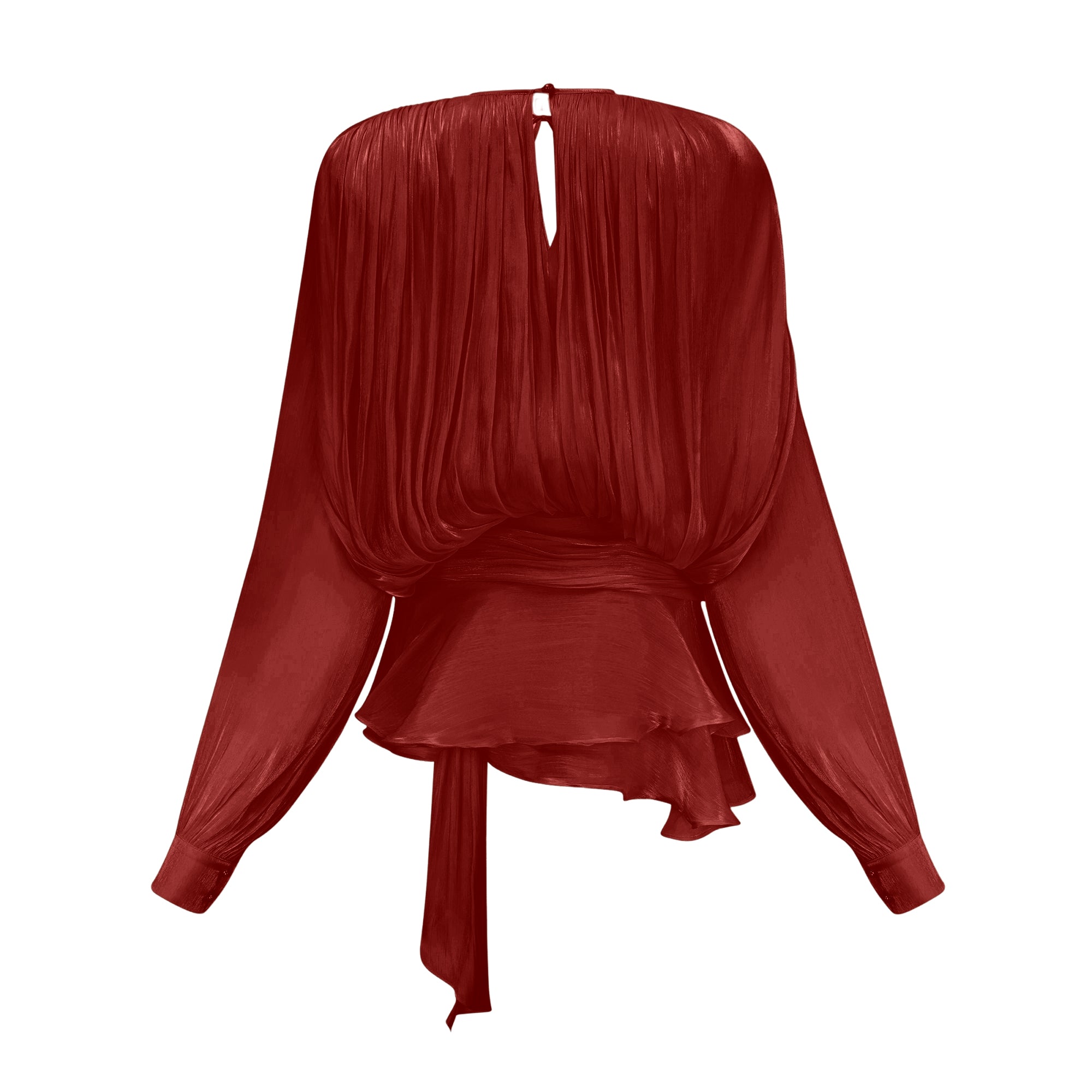 Pleated Ruffled Mini Dress