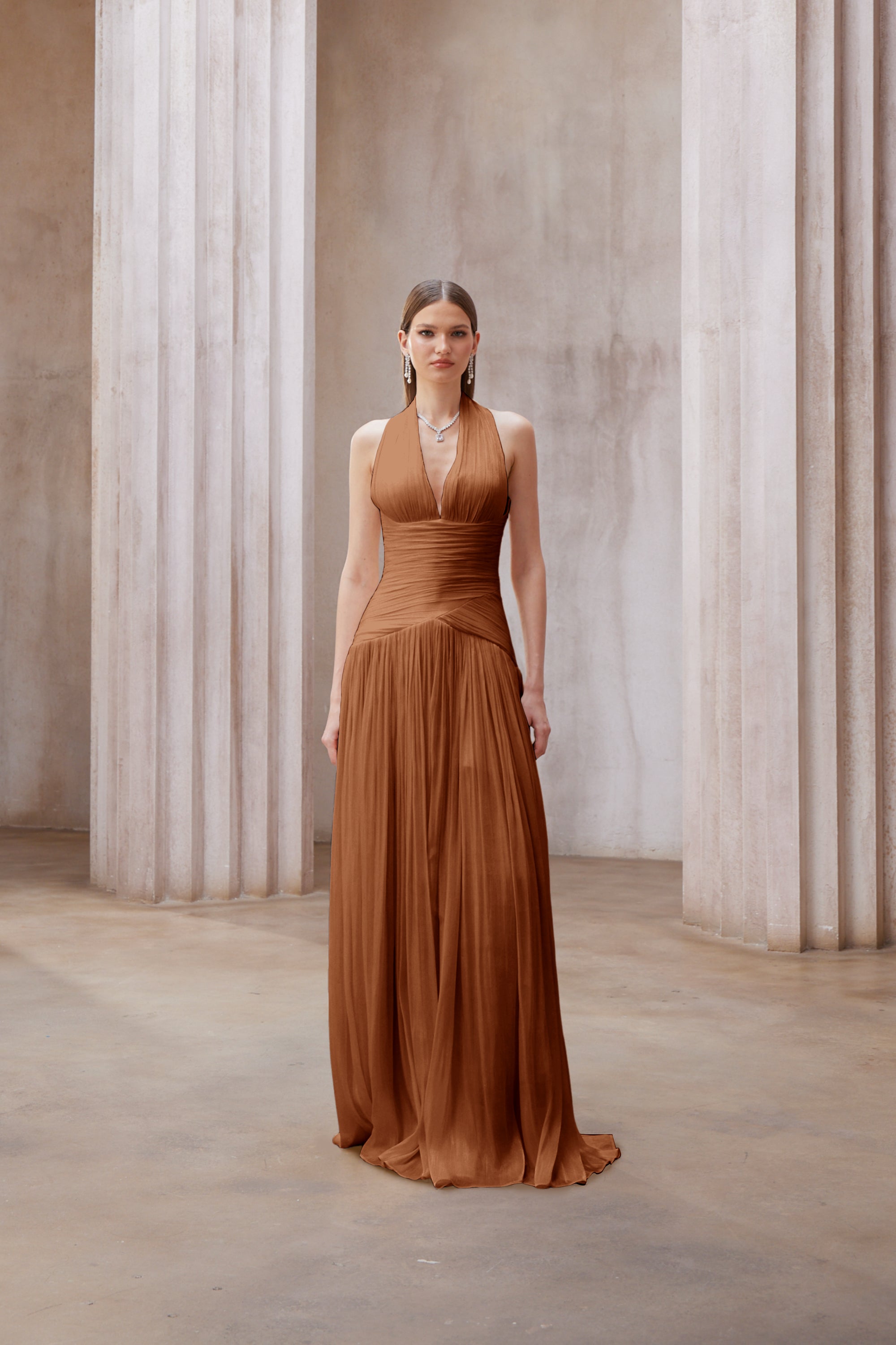 Gathered Maxi Dress