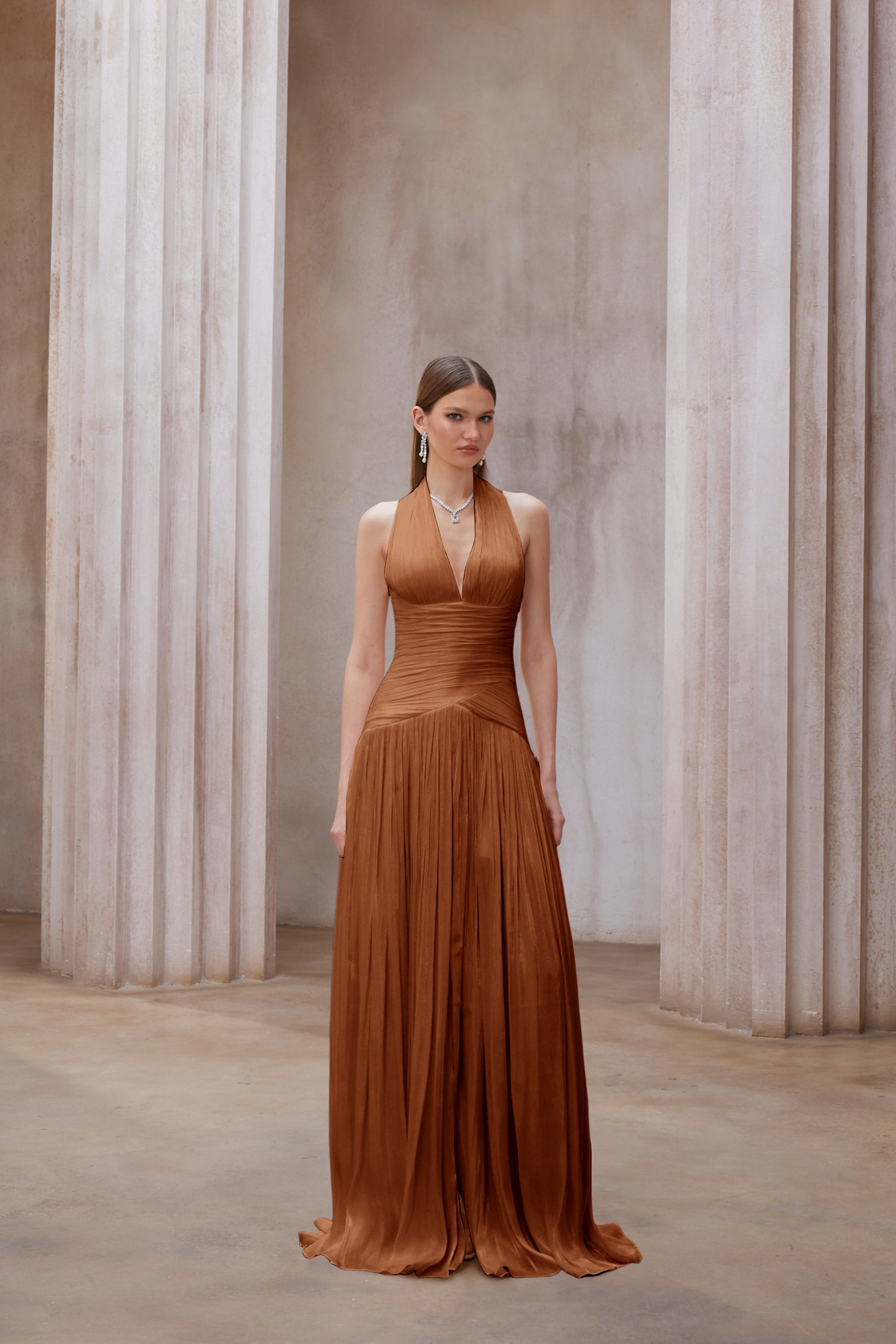 Gathered Maxi Dress