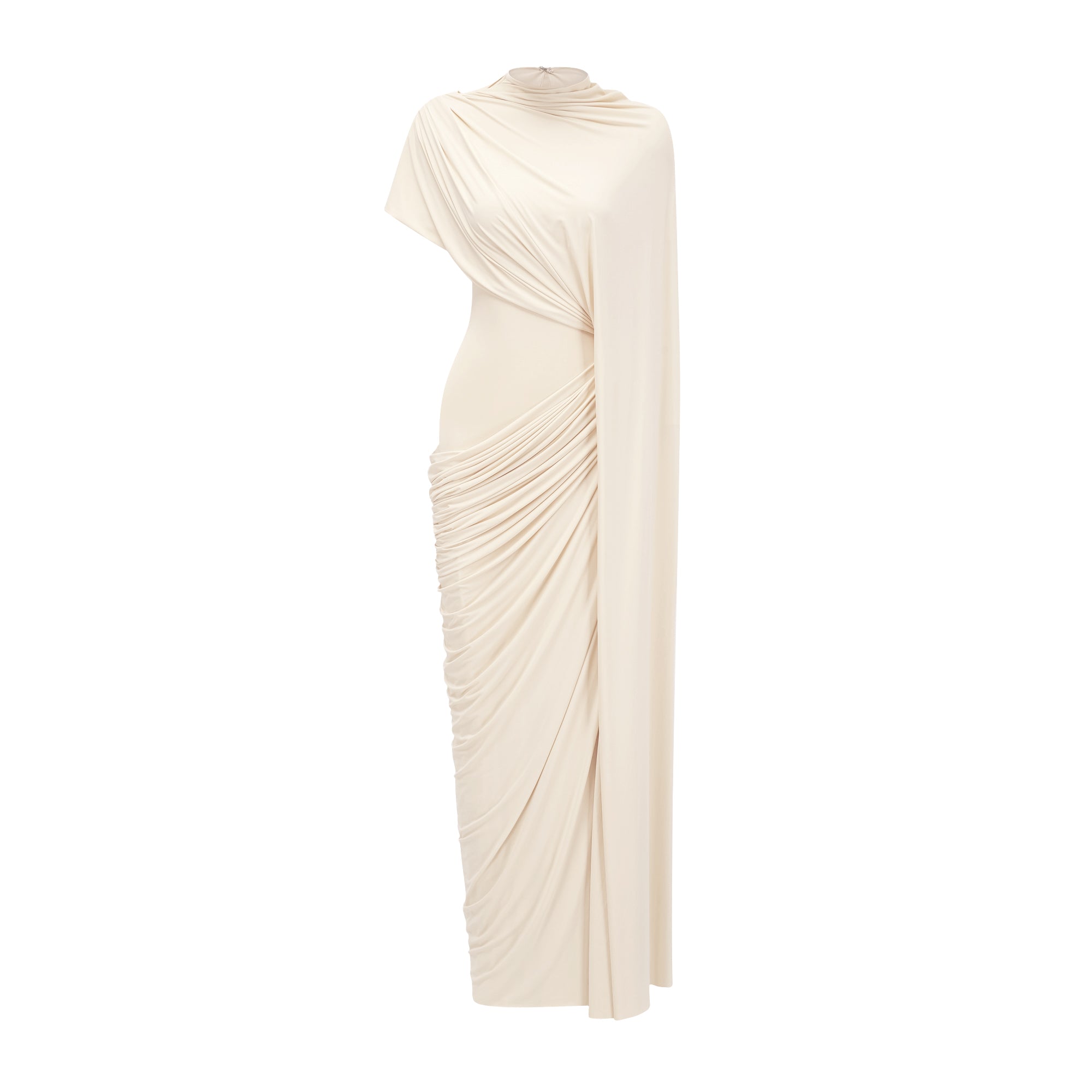 Asymmetrical Draped Cape & Dress