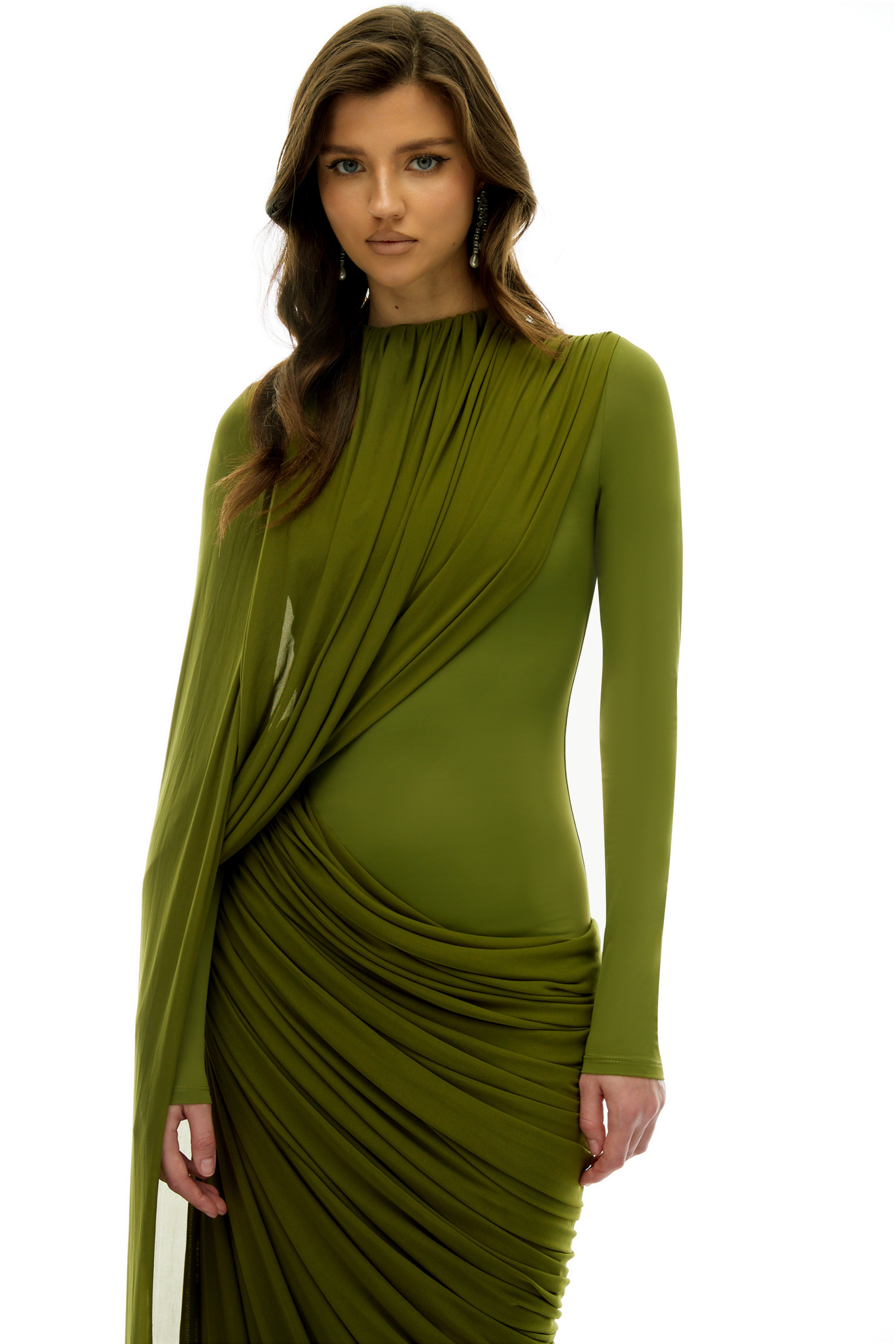 Draped Maxi Dress