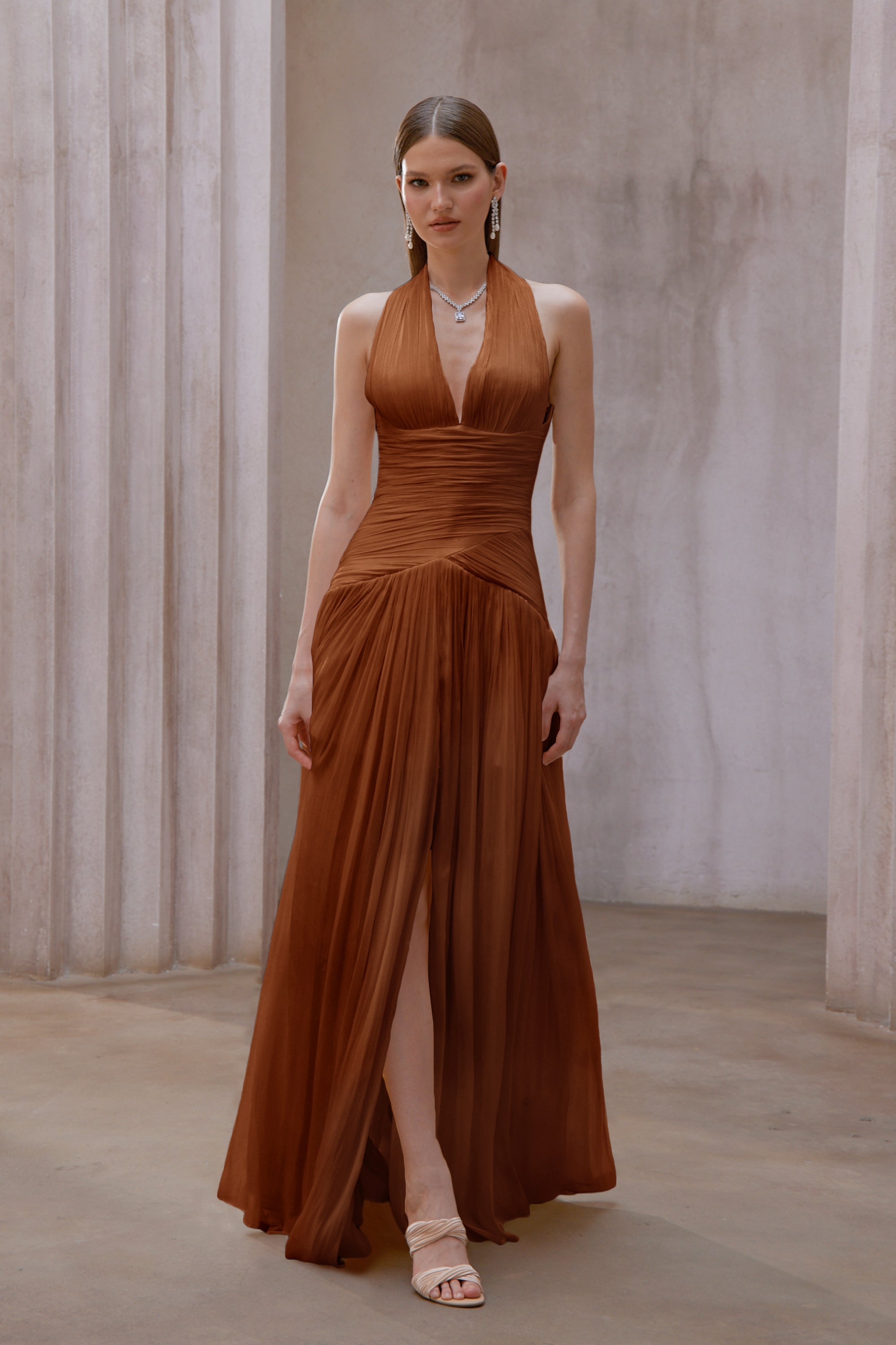 Gathered Maxi Dress